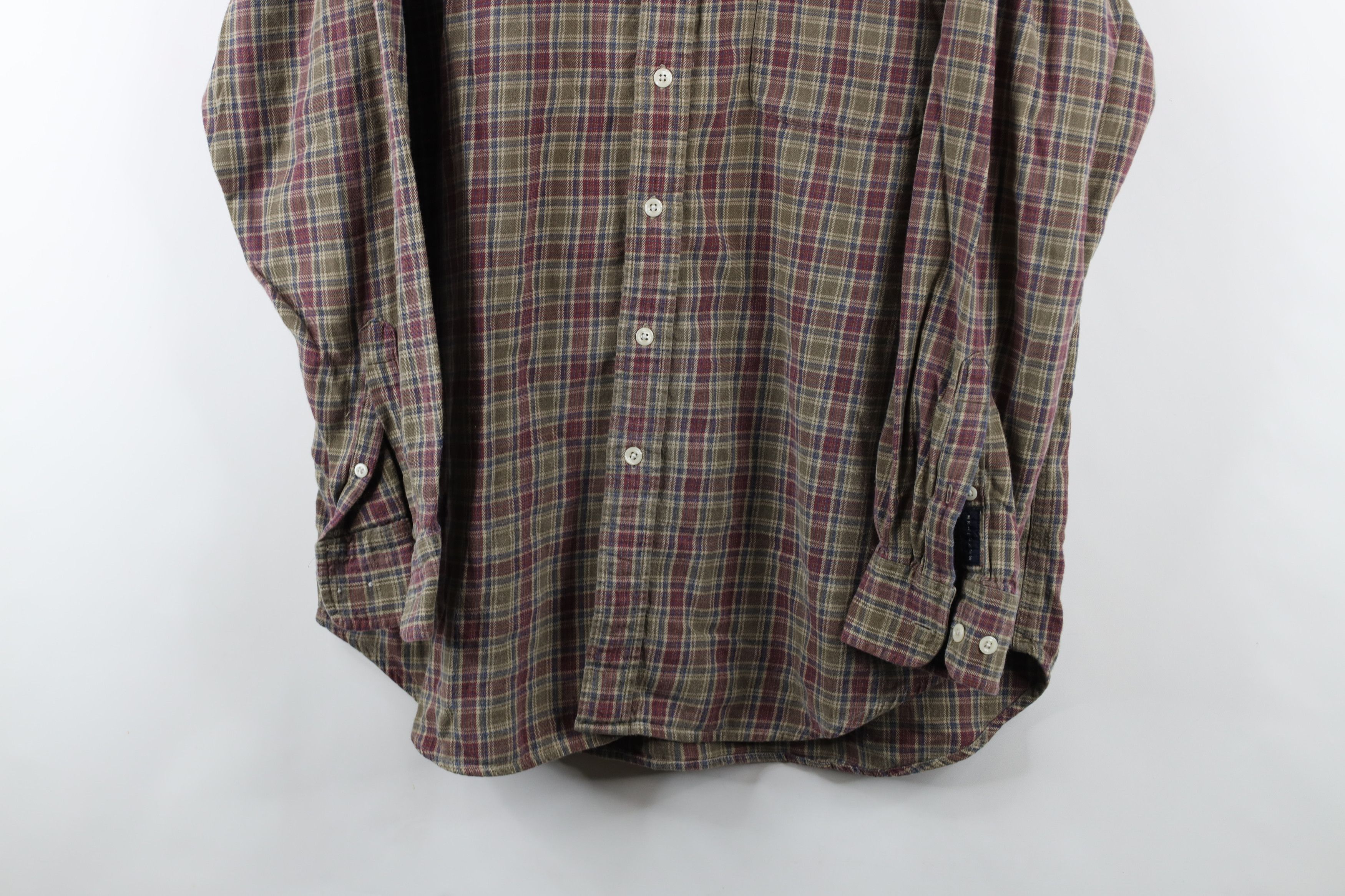 Vintage Vintage 90s Streetwear Collared Button Down Shirt Plaid Size US XL / EU 56 / 4 - 3 Thumbnail