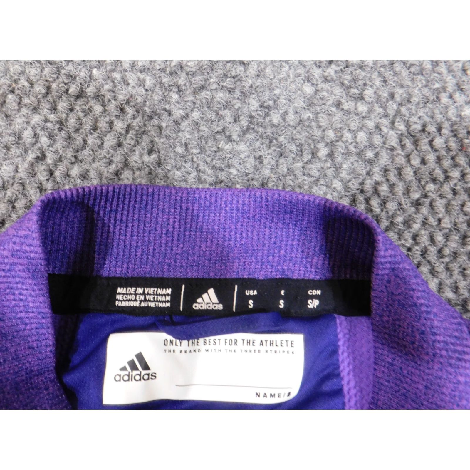 Adidas Adidas Sweatshirt Womens Small Purple Climate Full Zip Active Stretch Logo Shirt Size S / US 4 / IT 40 - 6 Thumbnail