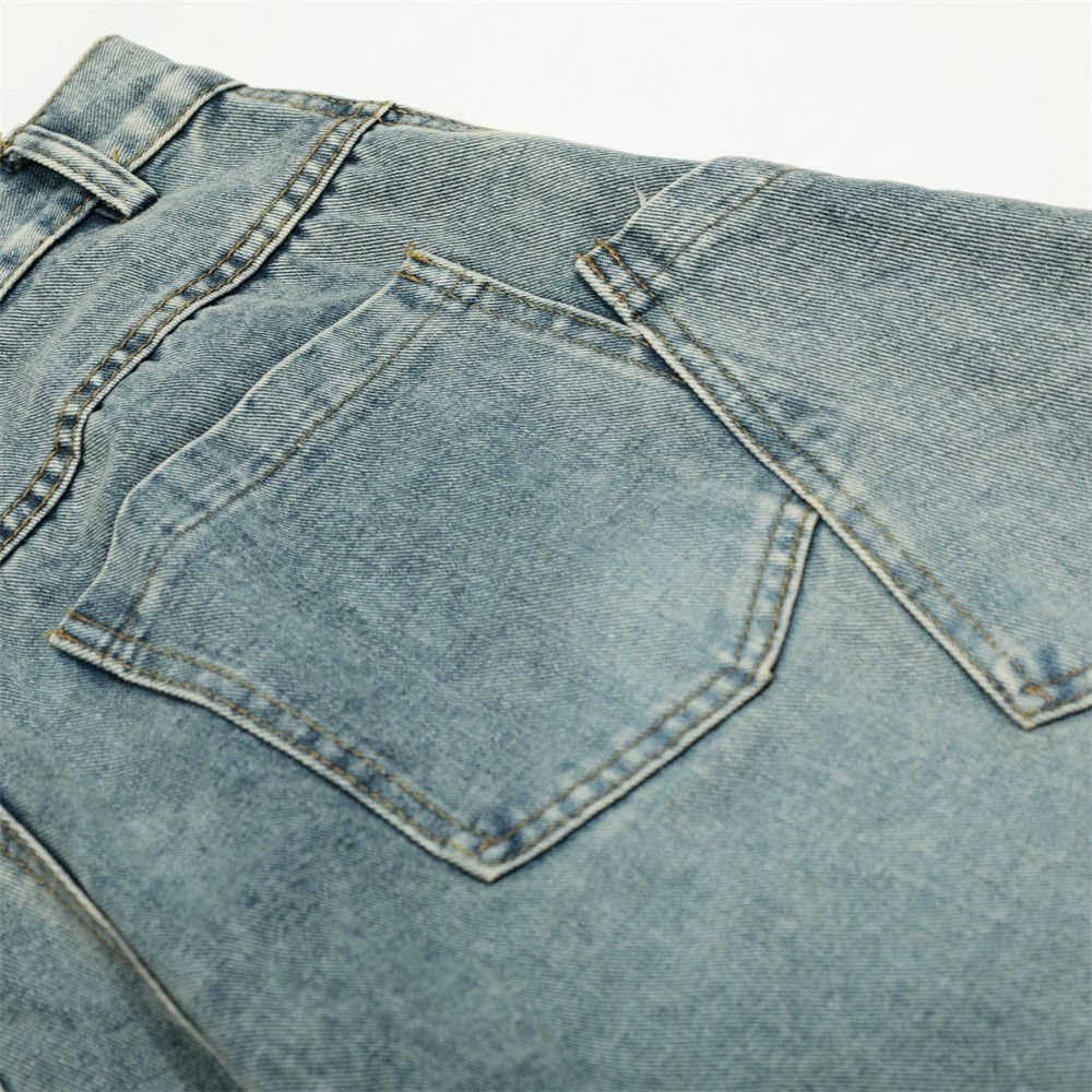 Vintage Men's loose distressed washed punk workwear scimitar jeans Size US 32 / EU 48 - 6 Thumbnail