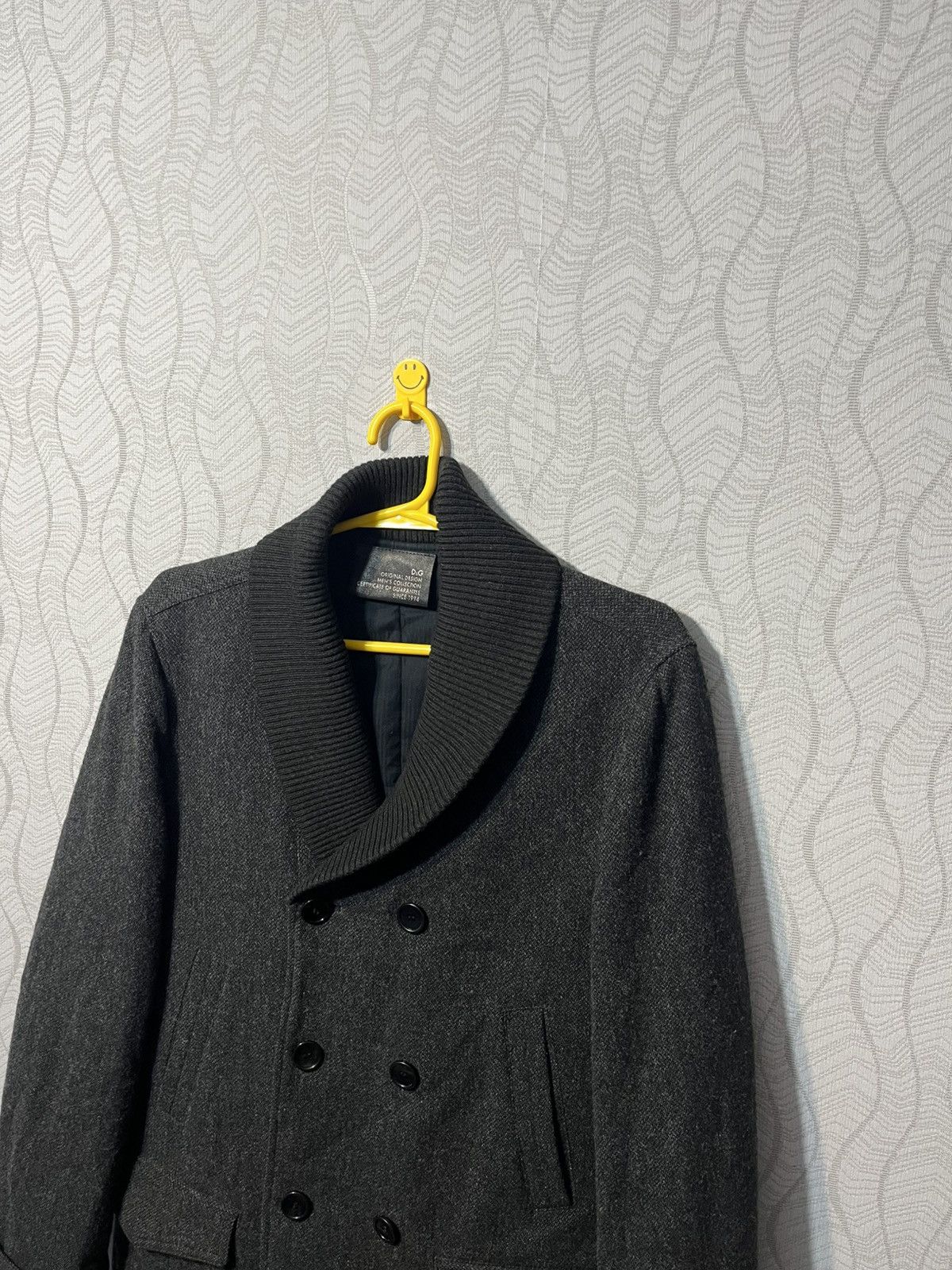 Dolce & Gabbana Dolce&Gabbana Vintage Men’s Wool Gray Double-Breasted Coat Size US L / EU 52-54 / 3 - 2 Thumbnail