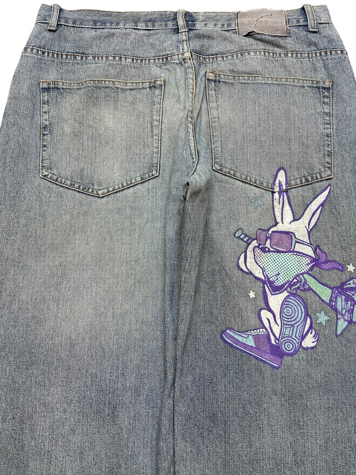 Akademiks Vintage Akademiks Baggy Skater Distressed Denim Size US 37 - 7 Thumbnail