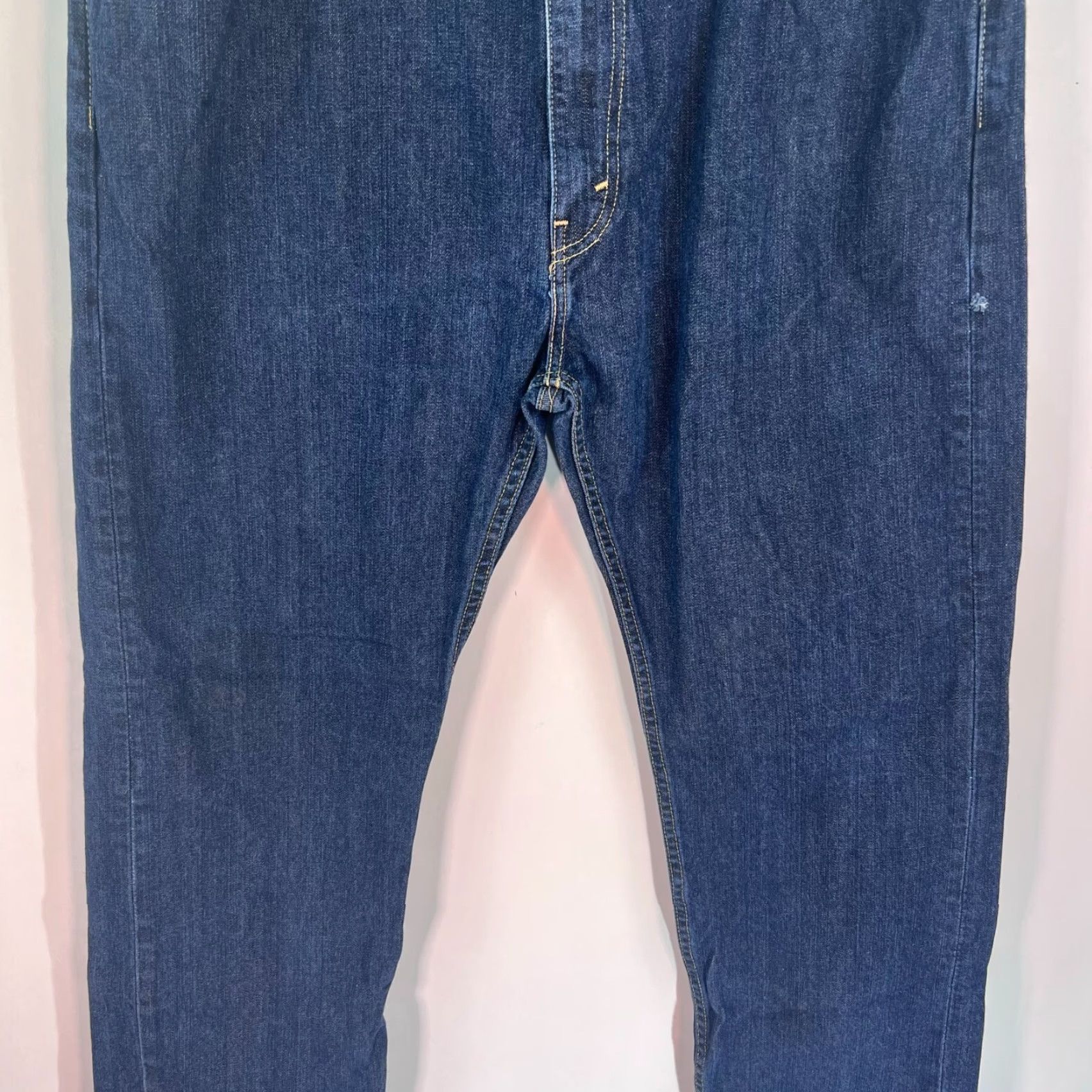 Levi's Levi's 505 Jeans Mens Size 40 Blue Straight Regular Fit Workwear 40 X 32 Size US 40 / EU 56 - 3 Thumbnail