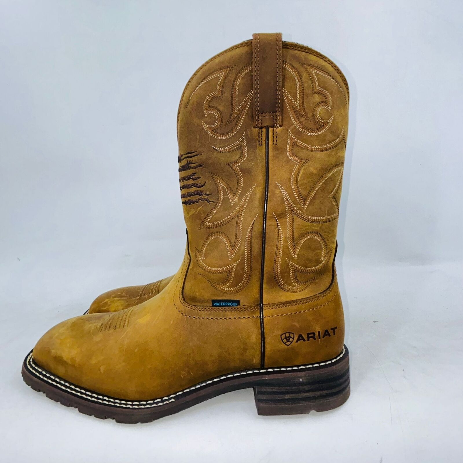 Ariat ARIAT 11" MENS HYBRID H20 "DISTRESSED BROWN" BOOTS SIZE 12D Size US 12 / EU 45 - 5 Thumbnail