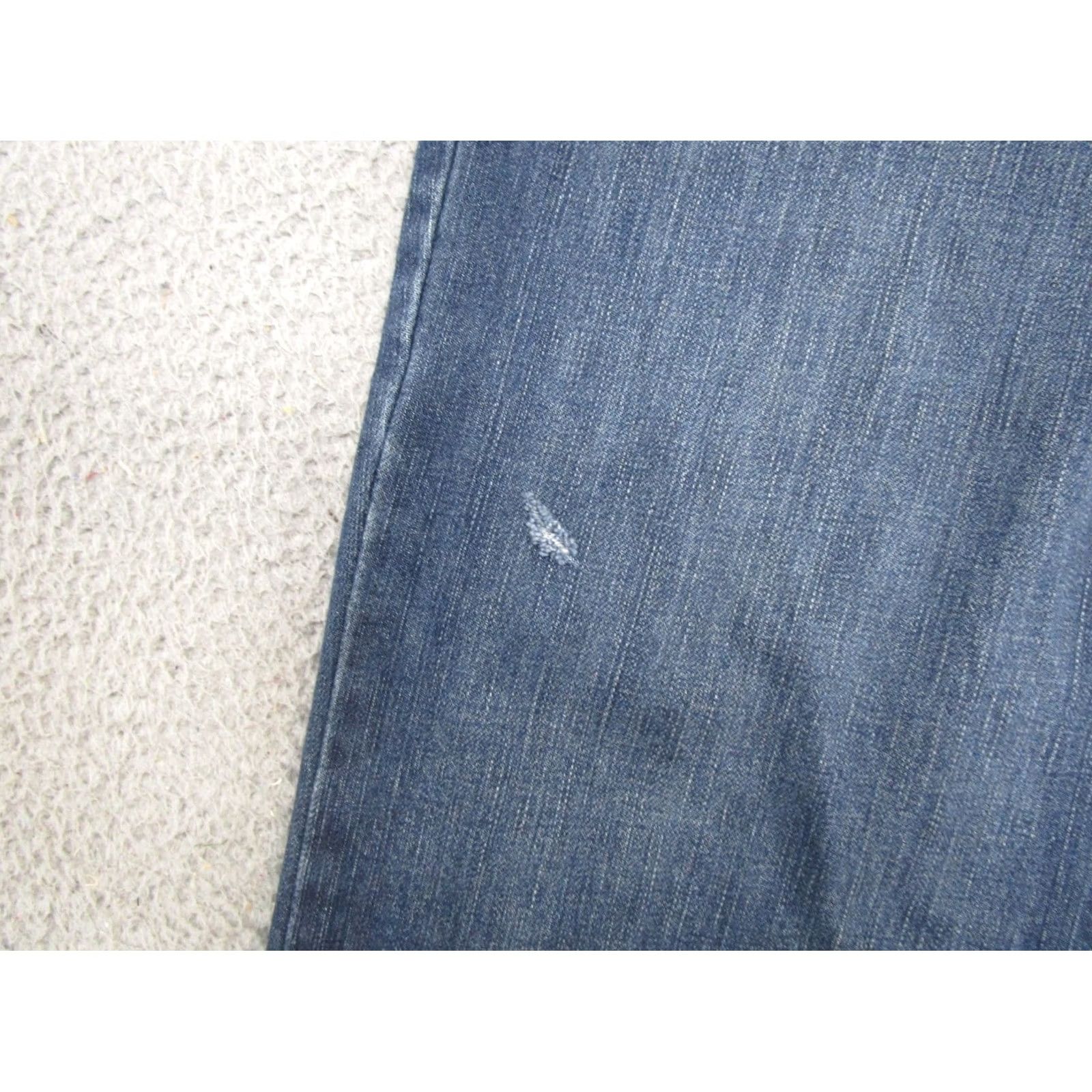 Carhartt Carhartt Jeans Mens 38x34 Blue Denim Relaxed Fit Work Wear 101483-968 Denim Jeans Mens Regular Blue 38x34 Modern Southwestern Logo Cowboy Workwear Size US 38 / EU 54 - 2 Thumbnail