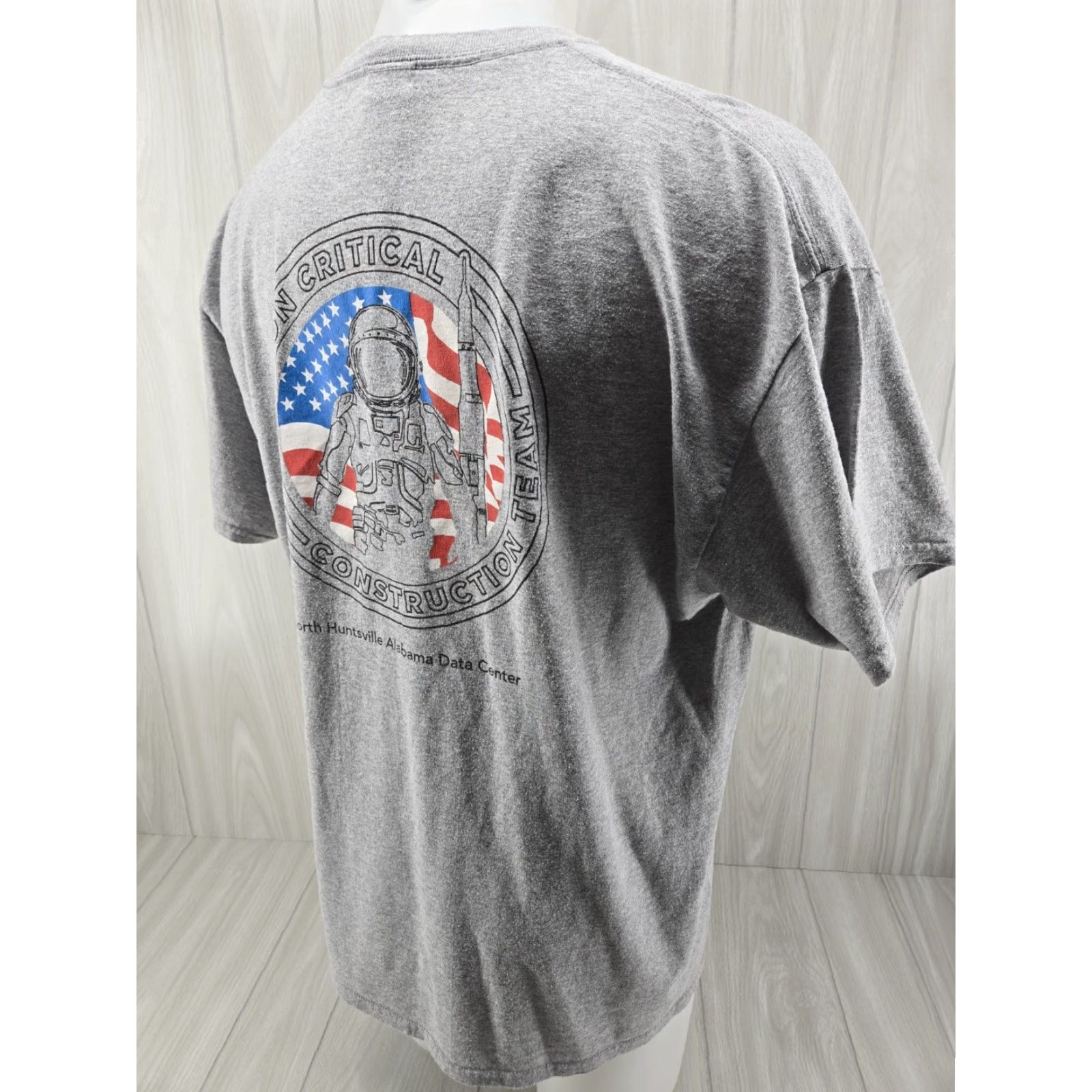 Port & Company Port & Company Mens Gray Shirt T-Shirt 2XL Short Sleeve Space Team Huntsville Data Center Regular Size US XXL / EU 58 / 5 - 7 Thumbnail