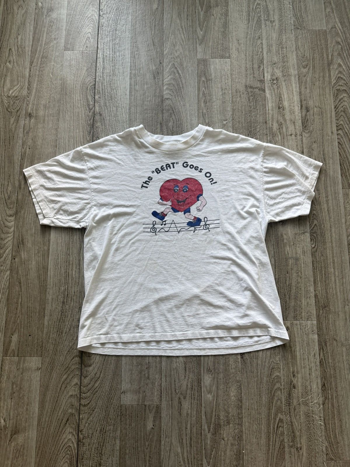 Hanes Vintage Hanes The Beat Goes On Tee Size US XL / EU 56 / 4 - 1 Thumbnail