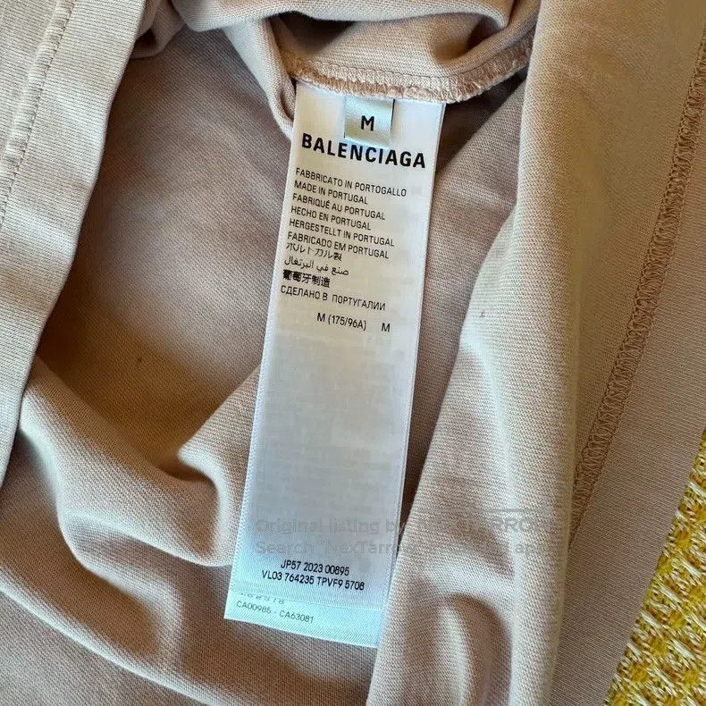 Balenciaga Balenciaga Reversed embroidery pink logo short-sleeved T-s Size US M / EU 48-50 / 2 - 5 Thumbnail
