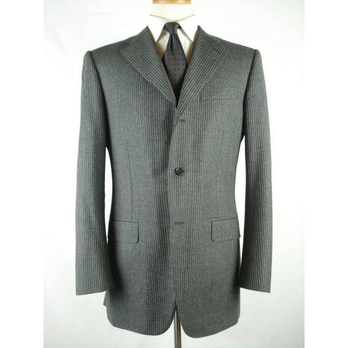 Double Vent Clowdy Light Gray Super 140'S Wool 3 Buttons Men'S Cheap Priced Business Suits Clearance Sale