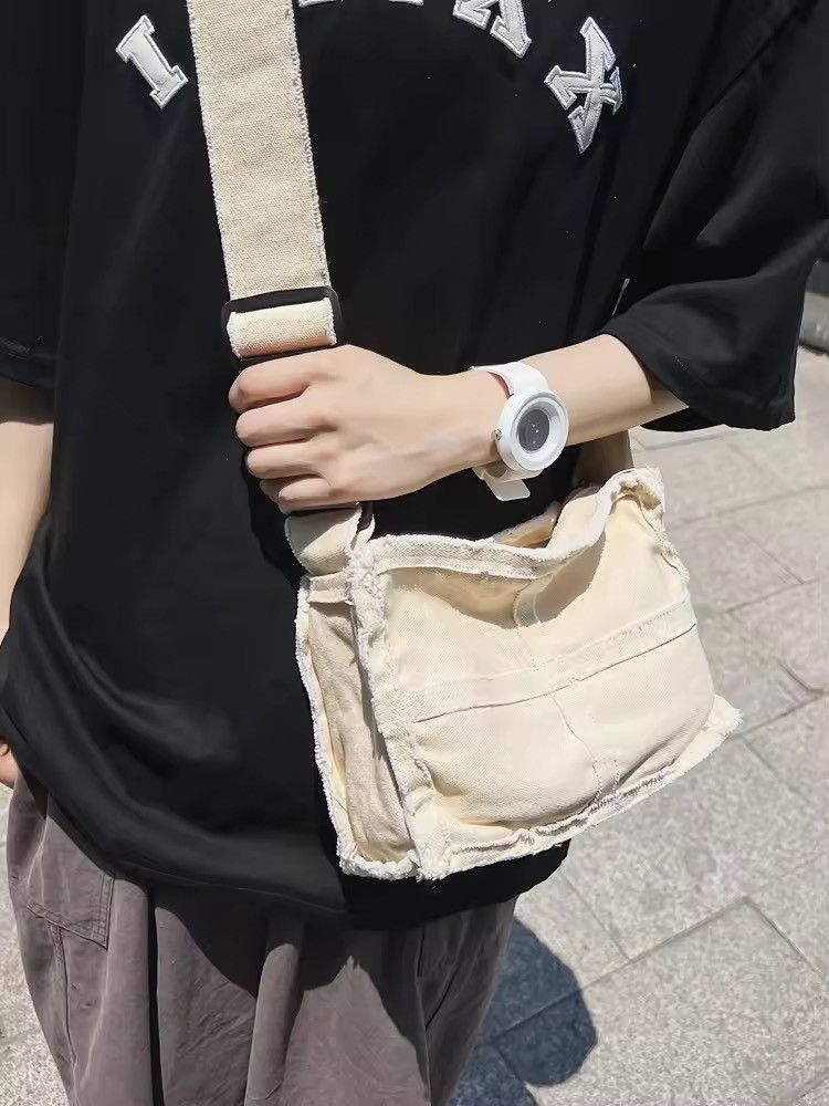 Japanese Brand × Vintage Canvas white shoulder bag Size ONE SIZE - 1 Thumbnail