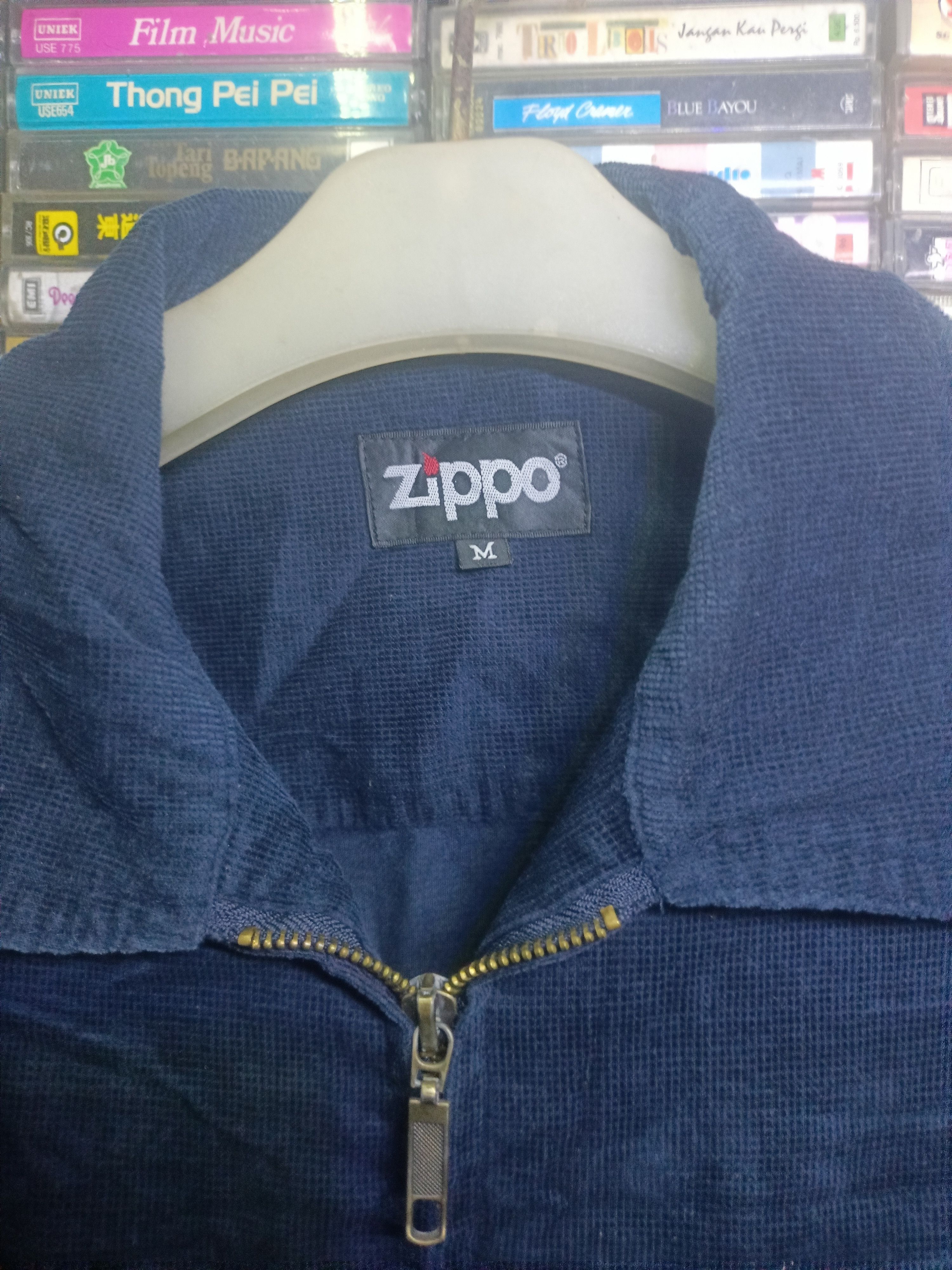 Zippo Vintage Zippo Corduroy Zip Up Work Jacket Navy Blue Size US M / EU 48-50 / 2 - 5 Thumbnail