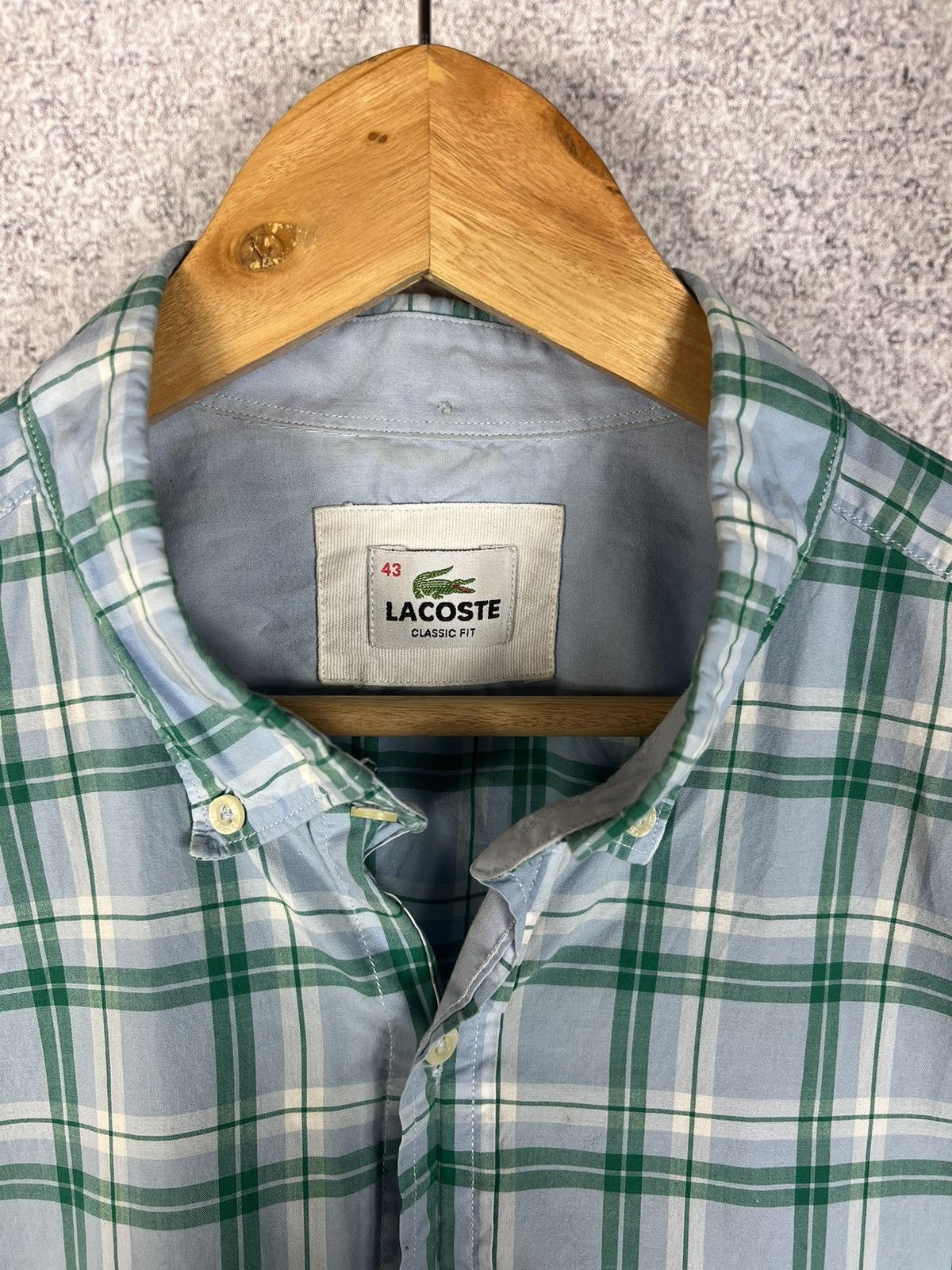 Lacoste Vintage Lacoste Check Shirt Short Sleeve Size US L / EU 52-54 / 3 - 3 Thumbnail