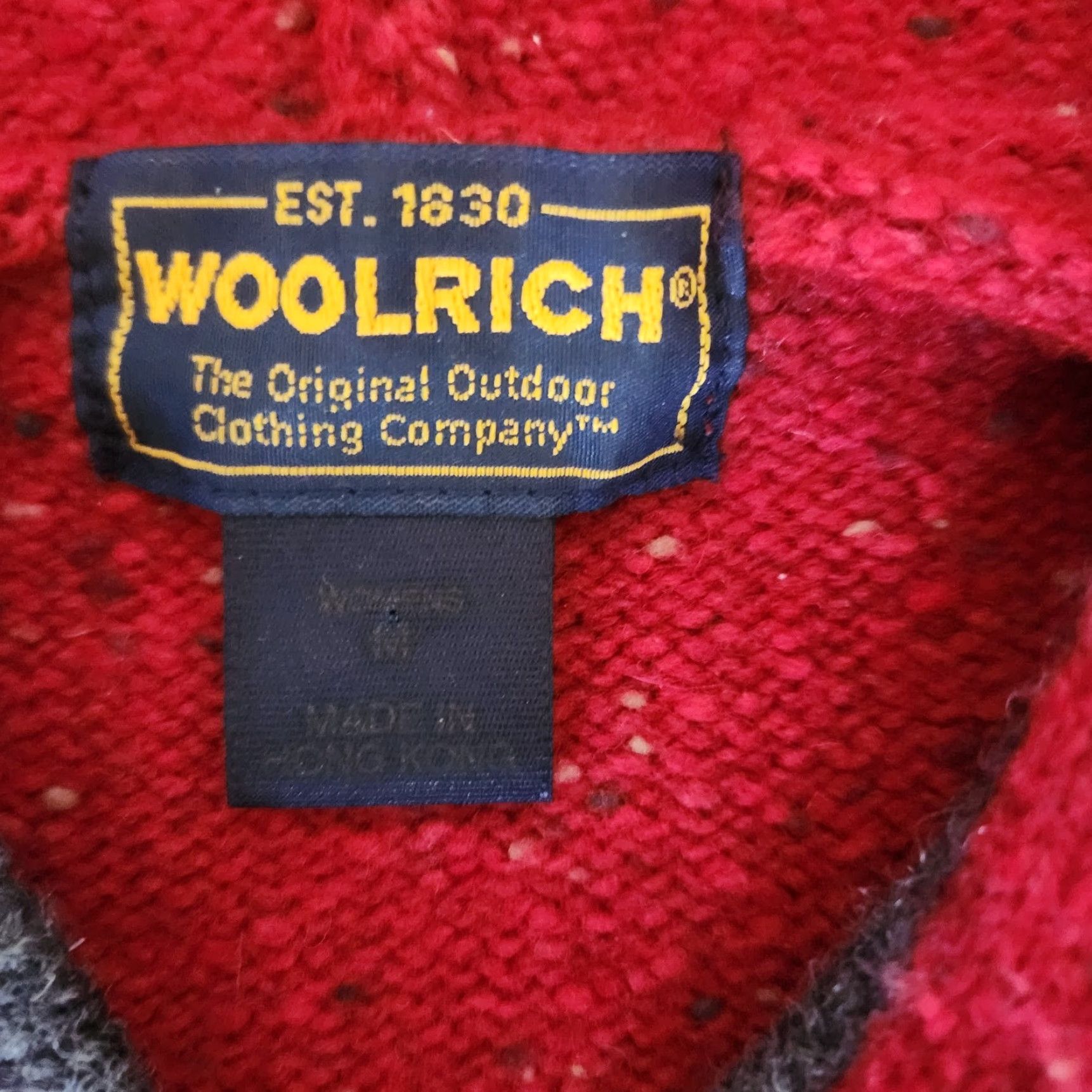 Vintage Woolrich Wool Blend Hooded Sweater Vest Zipper Pineapples Beaded Women Size M Red Woolrich Size M / US 6-8 / IT 42-44 - 3 Thumbnail