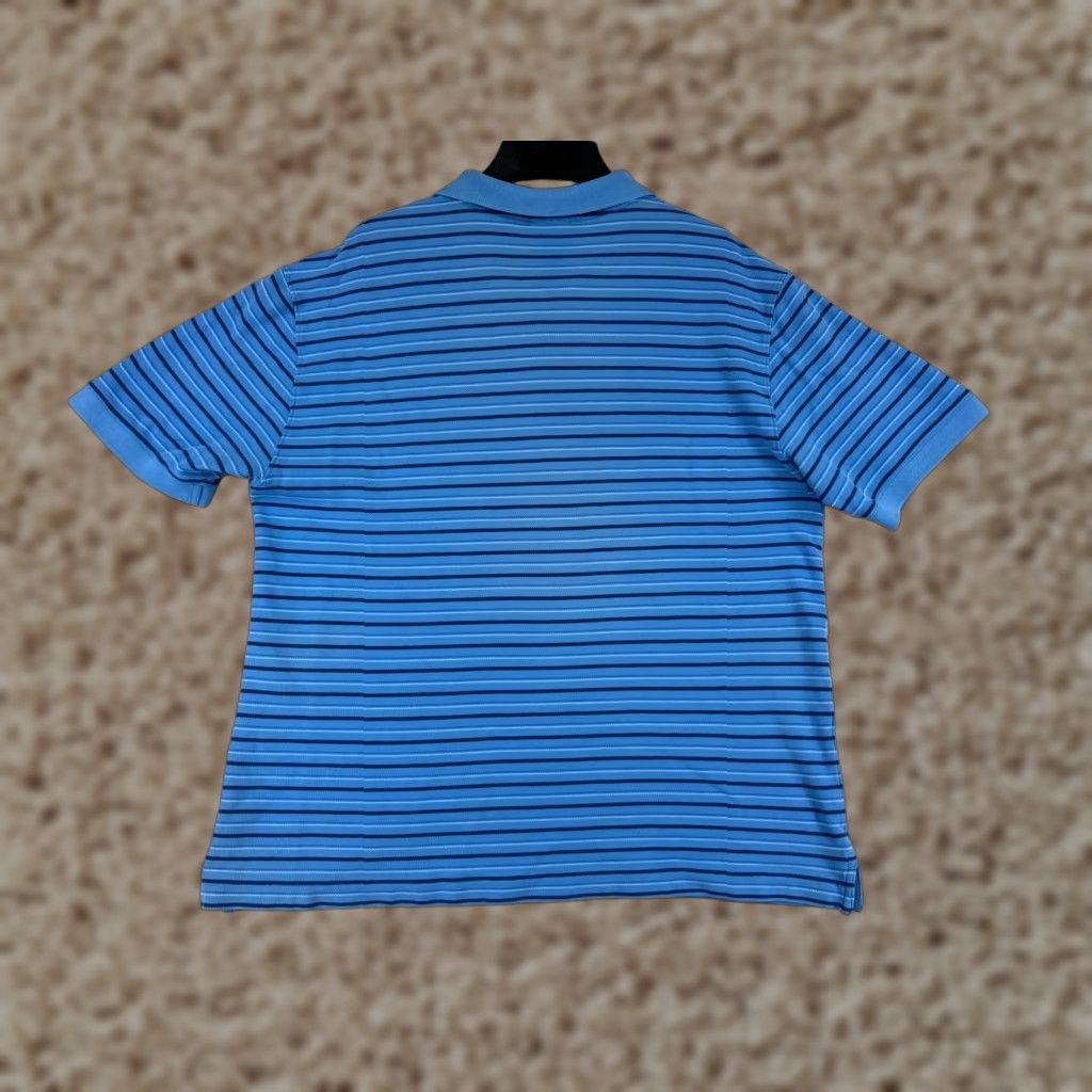 Patagonia Patagonia Polo Shirt Mens Large Blue Stripe 100% Cotton Knit Short Sleeve Golf Century Size US L / EU 52-54 / 3 - 1 Thumbnail