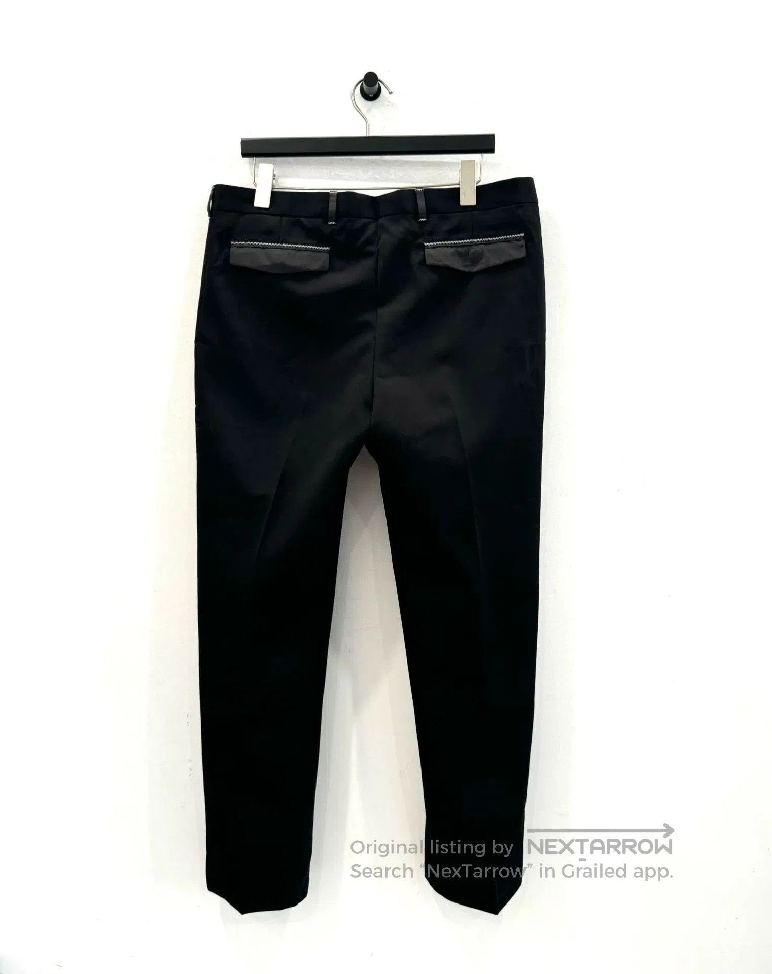 Dior Dior Men's Black Satin Panel Trousers. Size US 34 / EU 50 - 2 Thumbnail