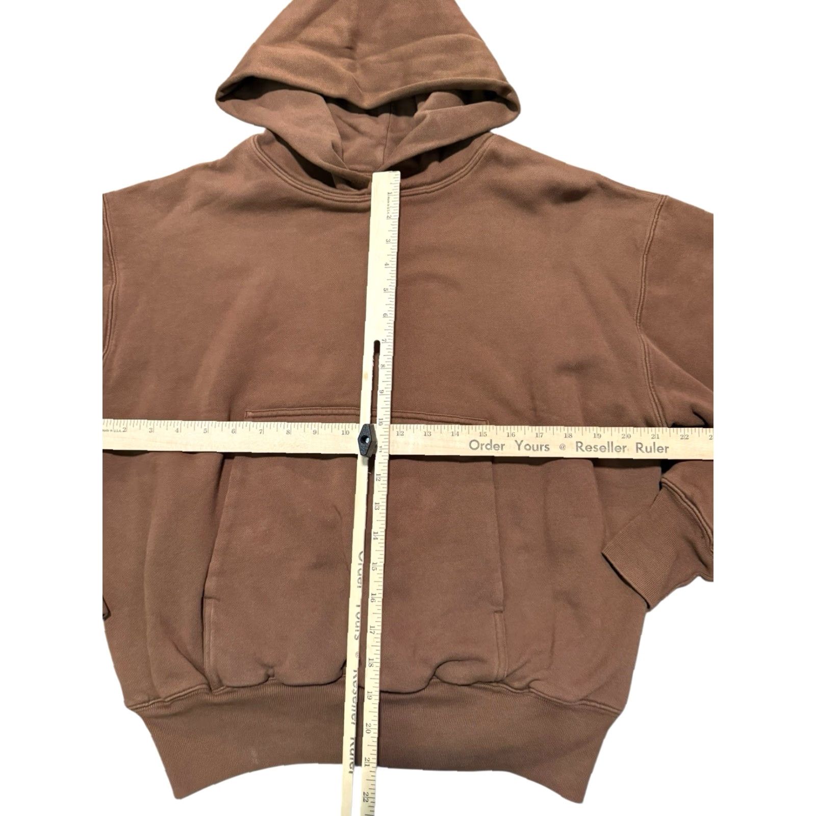 Gap Yeezy YZY Gap Double Layered Pullover Crop Perfect Hoodie Mens S Brown Size US S / EU 44-46 / 1 - 6 Thumbnail