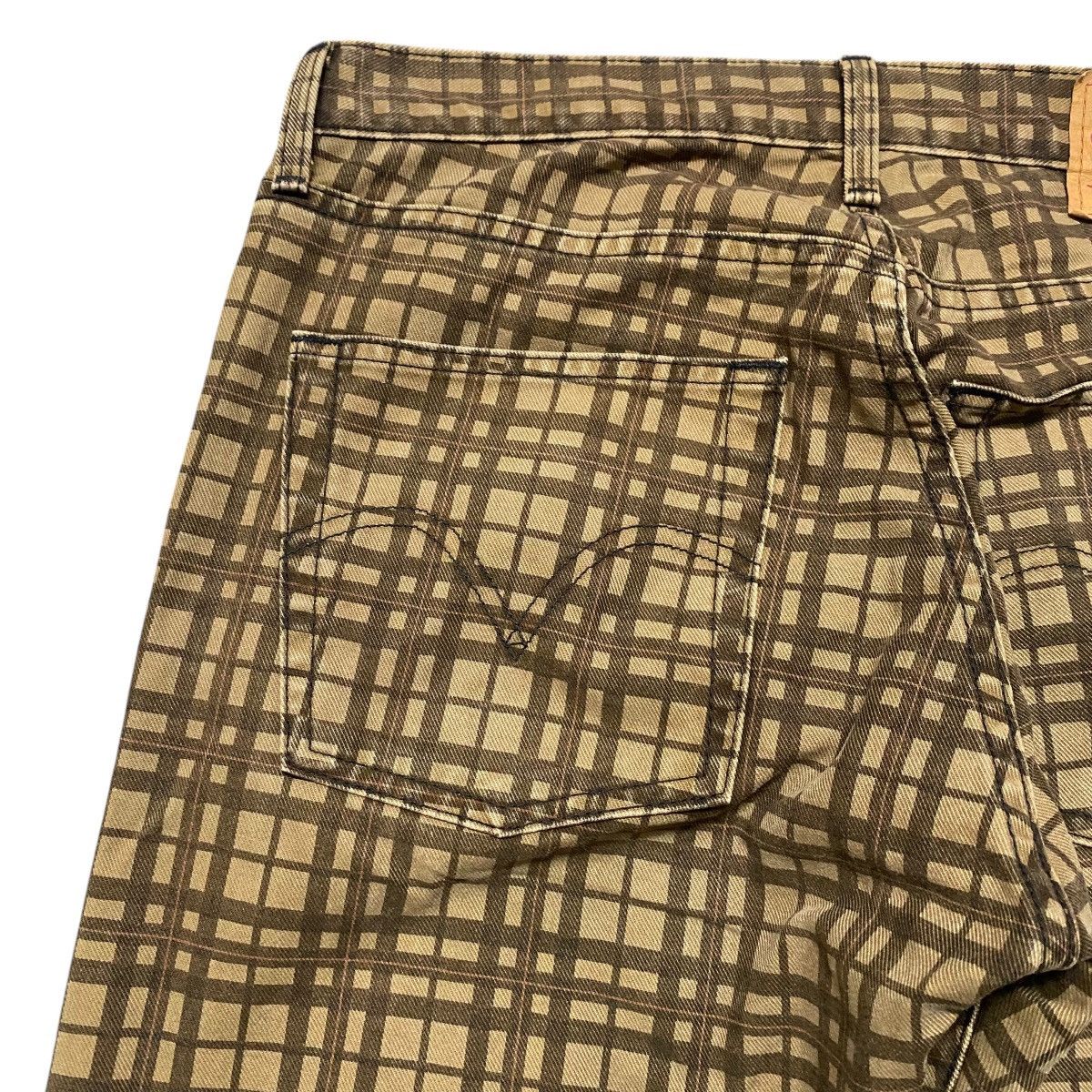 Levi's Vintage Levis 505 Brown Checkered Jeans Size US 32 / EU 48 - 10 Thumbnail