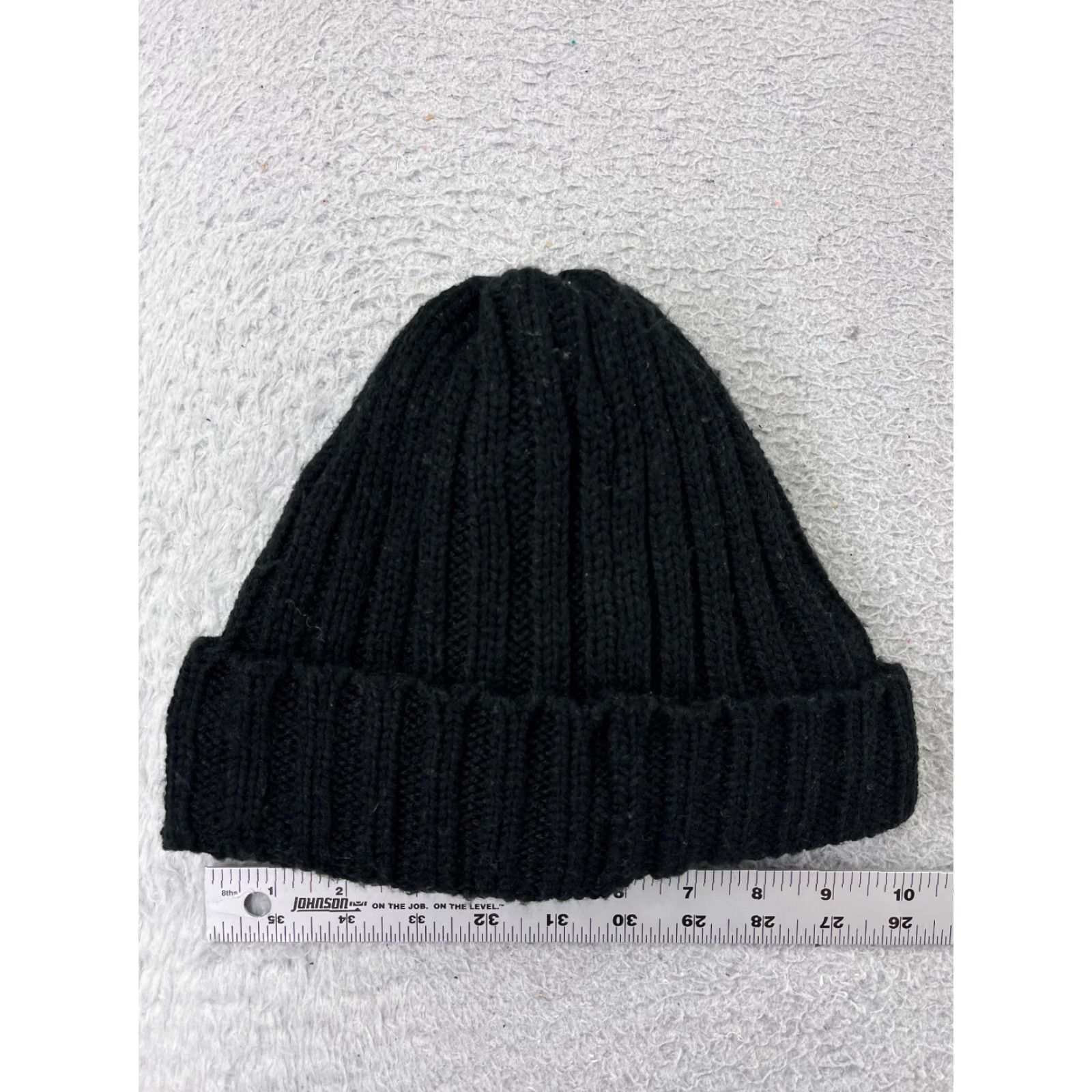 Victoria's Secret Victoria's Secret Beanie Adult One Size Black PINK Sherpa Lined Logo Knit Hat Womens Size ONE SIZE - 3 Thumbnail