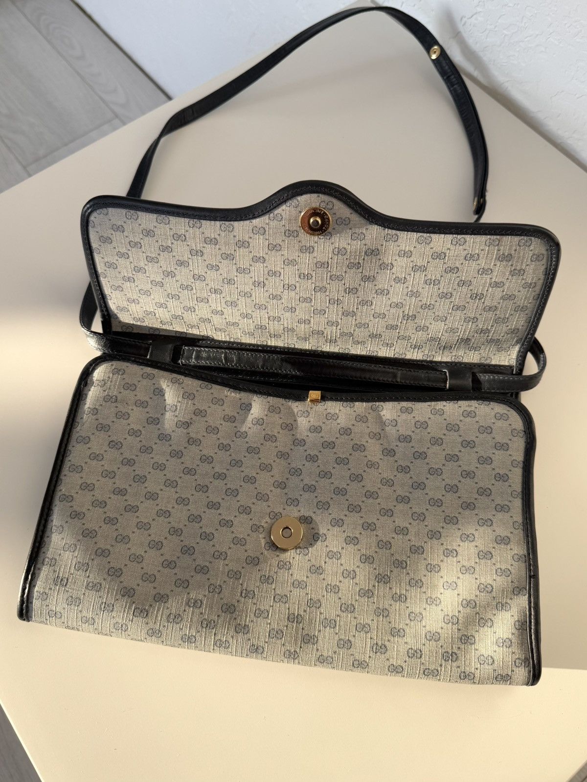 Gucci ★ GUCCI MICRO GG MONOGRAM CANVAS BAG SUPREME 90S Size ONE SIZE - 8 Thumbnail