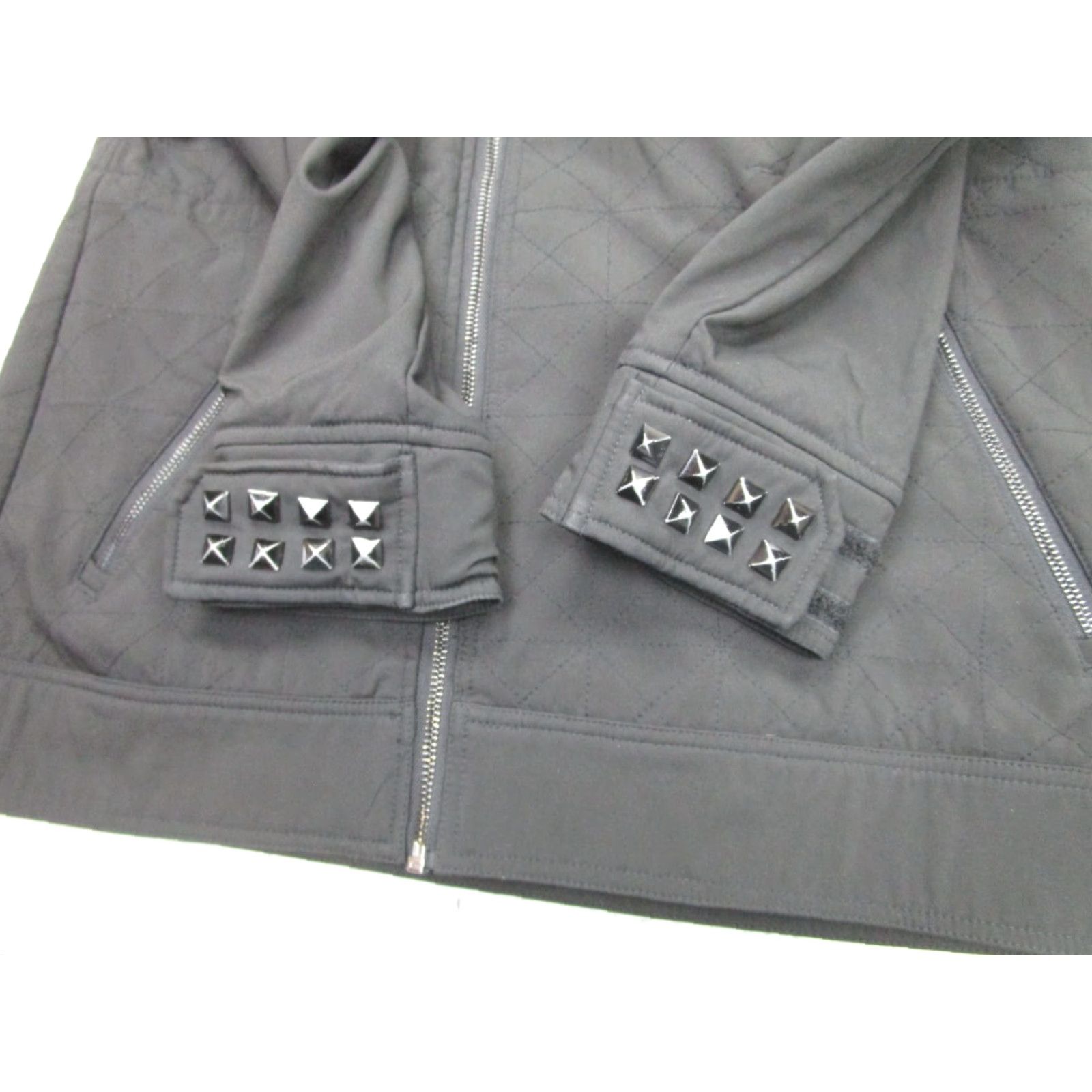 Vintage Neff Jacket Womens M Black Snowboard Removable Hood Quilted Moto Studded Coat Size M / US 6-8 / IT 42-44 - 5 Thumbnail