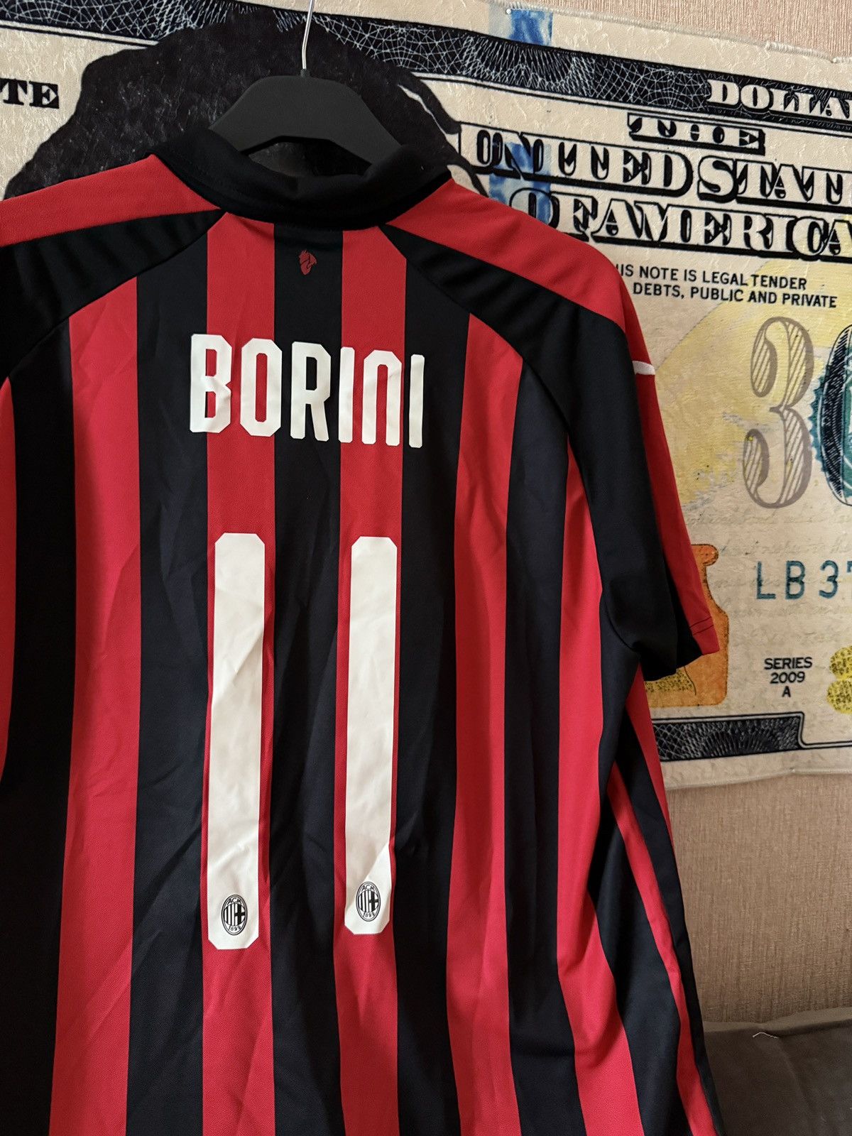 Puma AC Milan Home Jersey 2017/18 Puma Fly Emirates Borini #11 Size US L / EU 52-54 / 3 - 12 Thumbnail