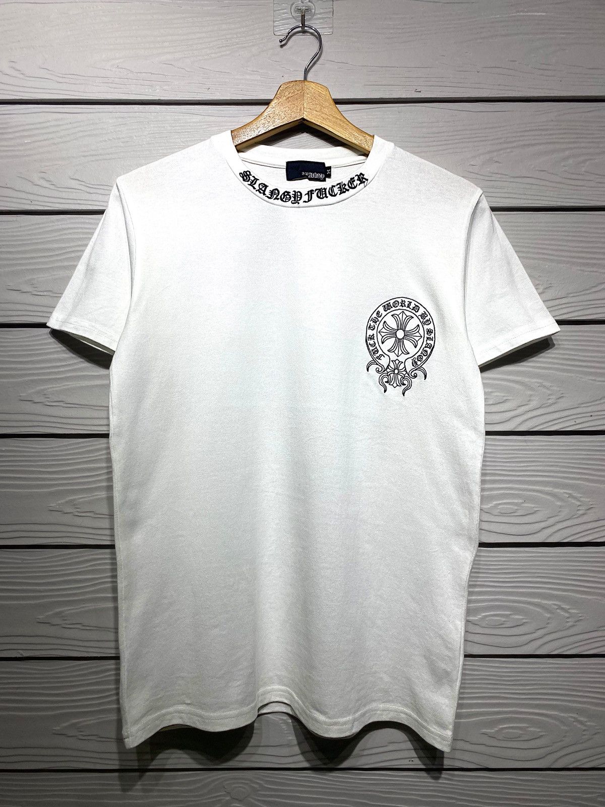 Japanese Brand Japan SLANGY Fucker Chrome Heart Malibu Cross Parody Tee Size US M / EU 48-50 / 2 - 1 Thumbnail