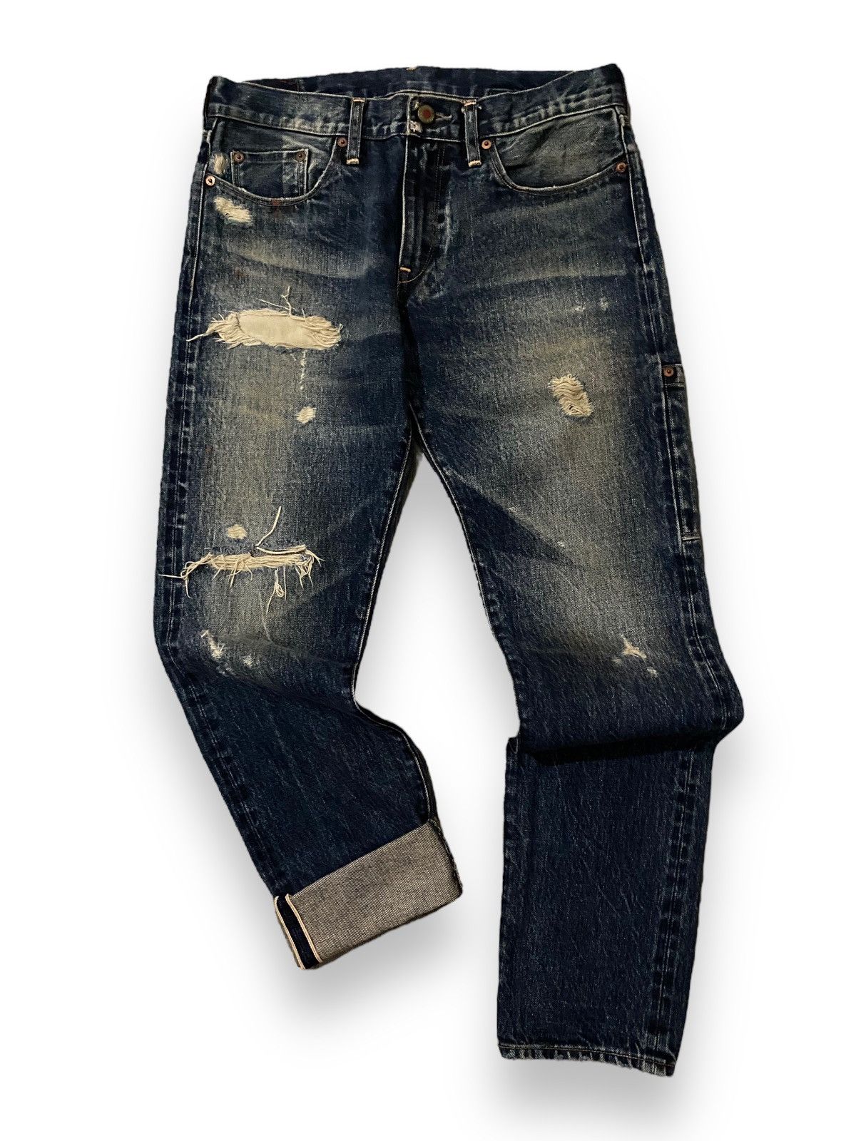 If Six Was Nine × Japanese Brand × Le Grande Bleu (L.G.B.) Rna Slang Inc Japan Selvedge Dirty Mud Washed Wax Pocket Size US 30 / EU 46 - 3 Thumbnail
