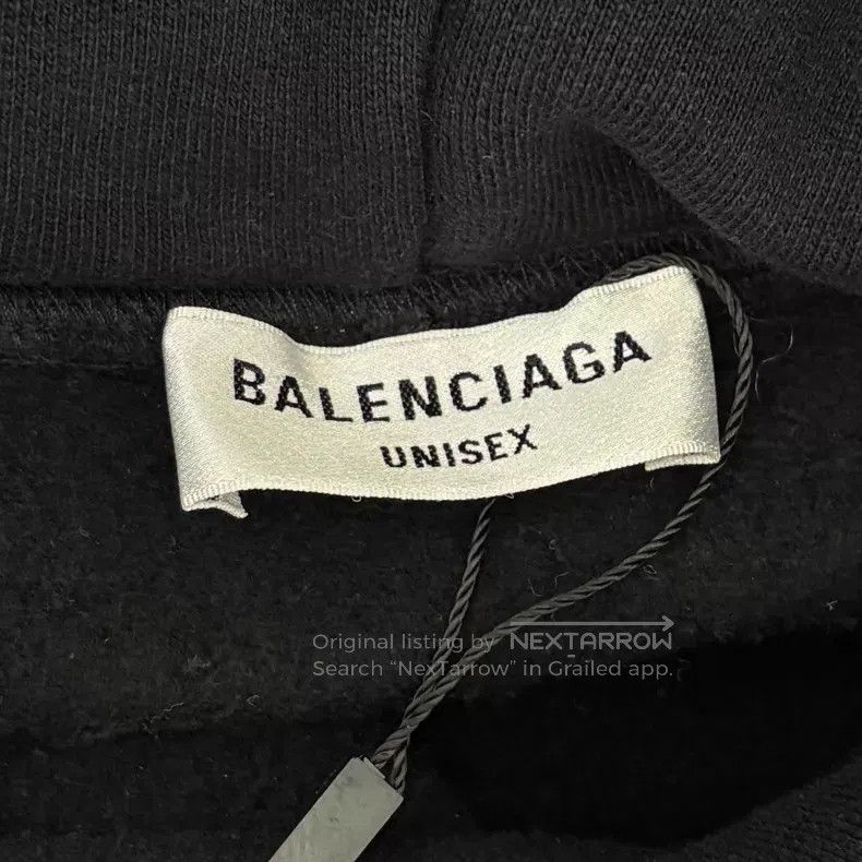 Balenciaga Balenciaga Jelly print logo hooded sweatshirt black Size US M / EU 48-50 / 2 - 3 Thumbnail