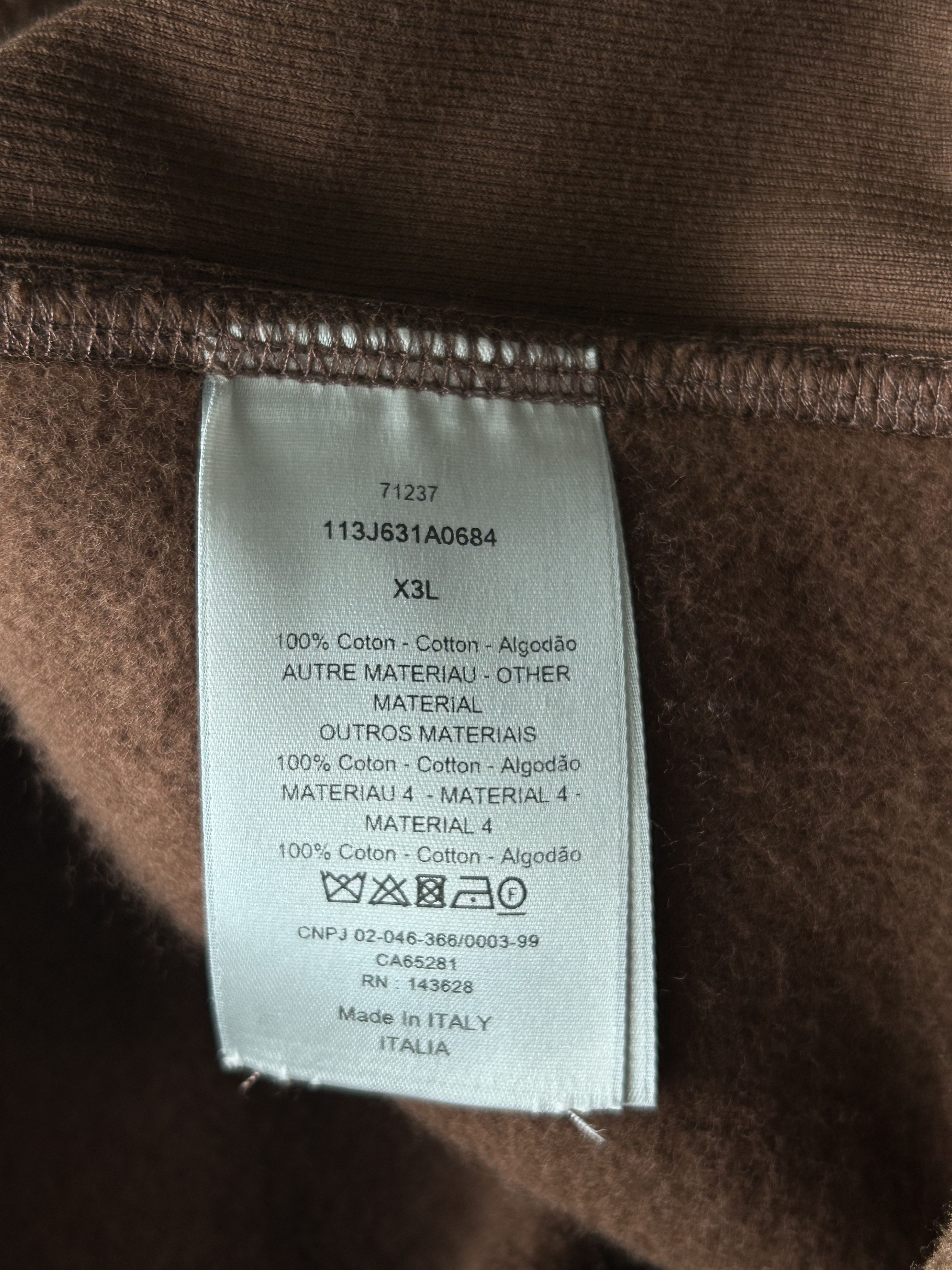Dior Dior Brown Oblique Towel Hoodie Size US XXL / EU 58 / 5 - 4 Thumbnail