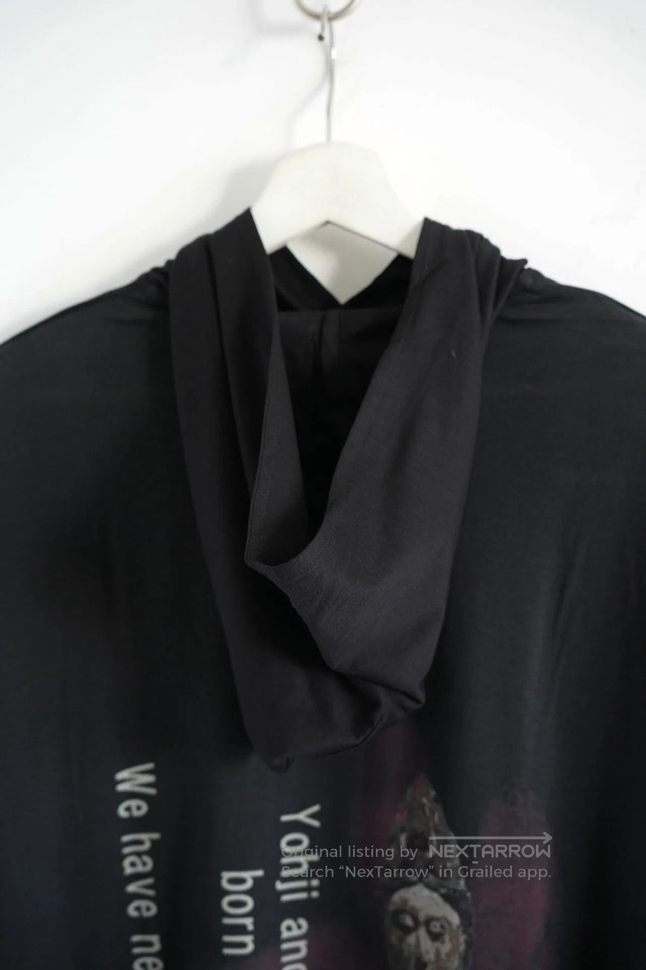 Yohji Yamamoto Yohji Yamamoto Black Hooded Sweatshirt. Size US L / EU 52-54 / 3 - 4 Thumbnail