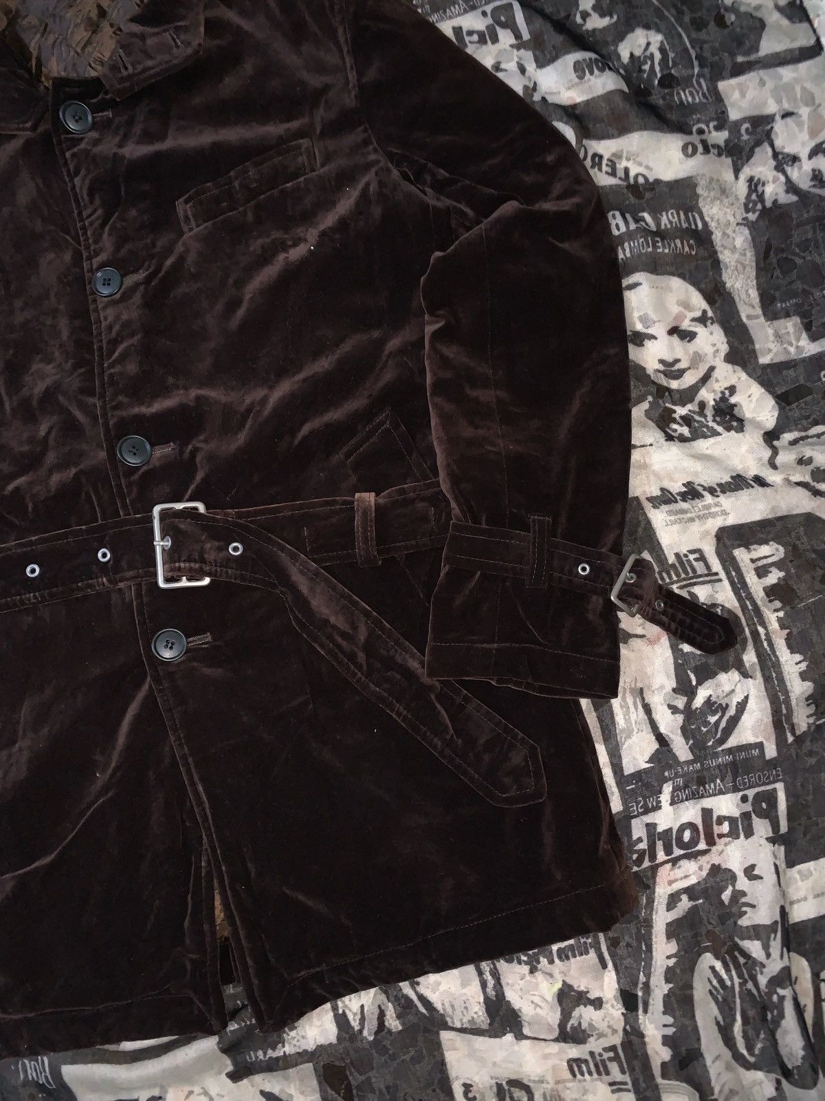 PPFM Avant Garde Ppfm Velvet Bucket Belt Jacket Size US M / EU 48-50 / 2 - 3 Thumbnail