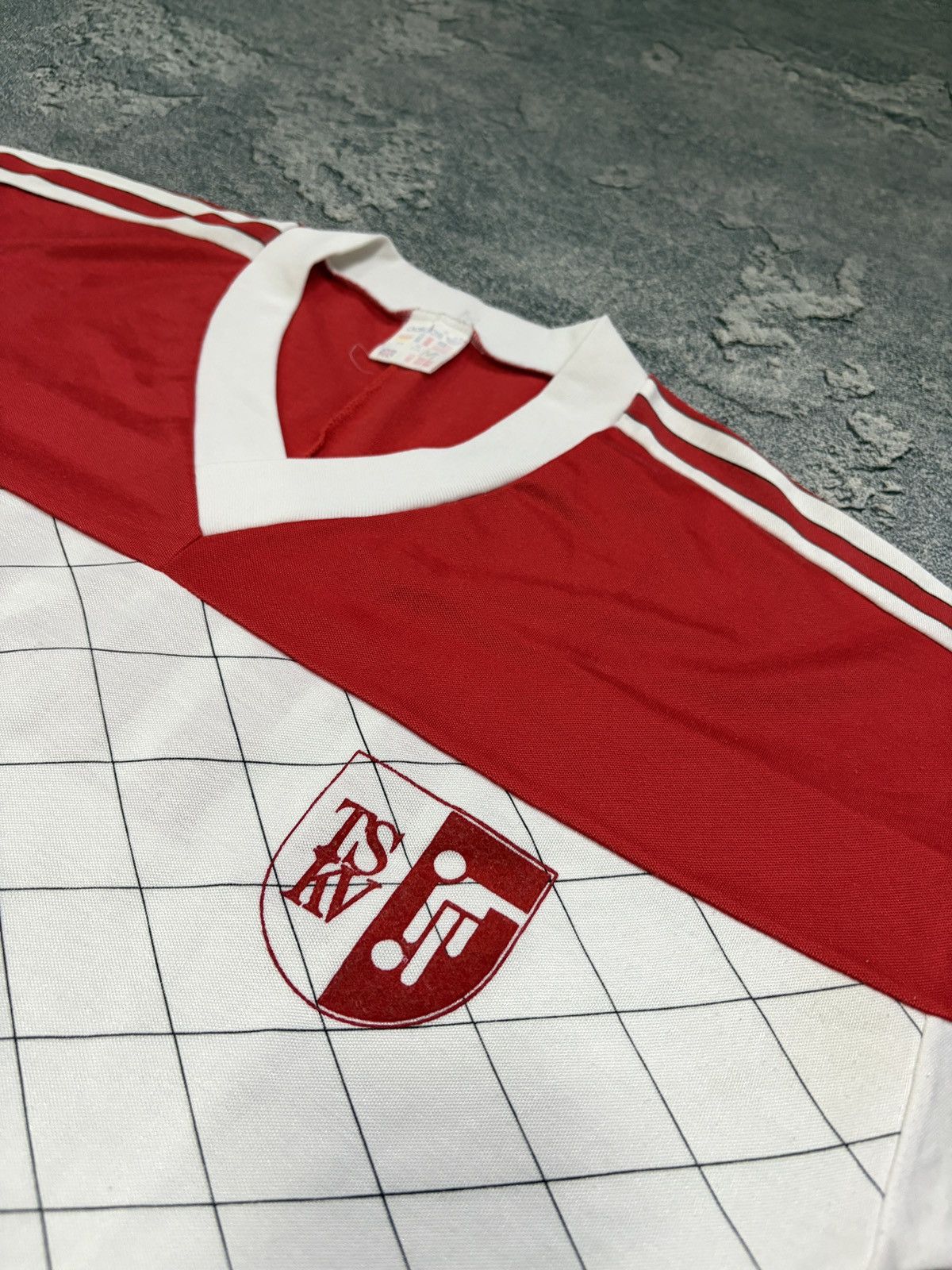 Adidas RARE Adidas Ventex France TSV Tirol Sport Shirt 80s M Red Size US M / EU 48-50 / 2 - 6 Thumbnail