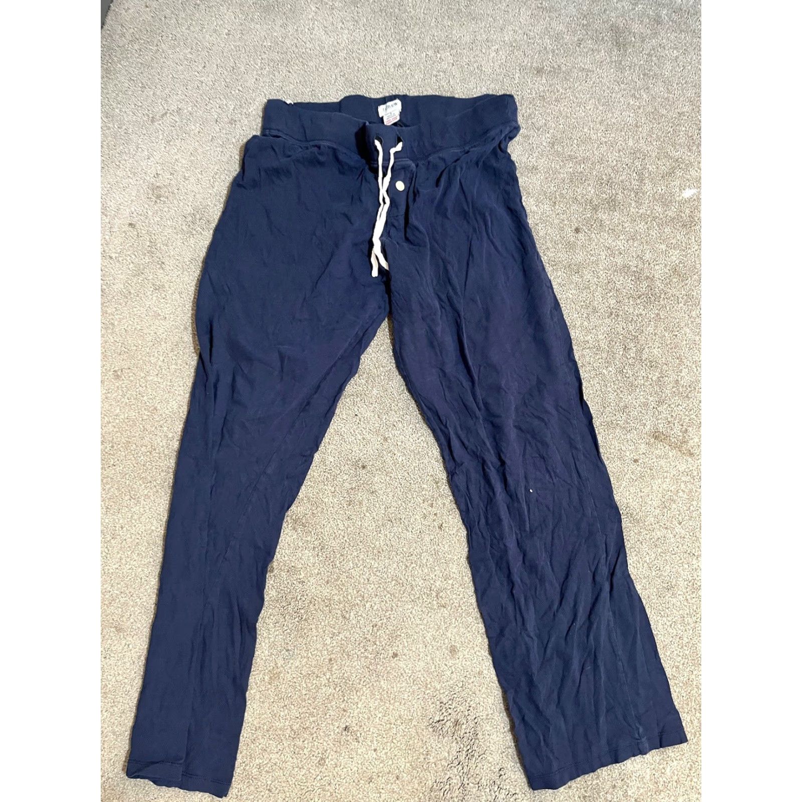 J.Crew J.Crew Pajama Pants Womens Small Navy Blue Jersey Cotton Lounge Sleepwear Size S / US 4 / IT 40 - 2 Thumbnail