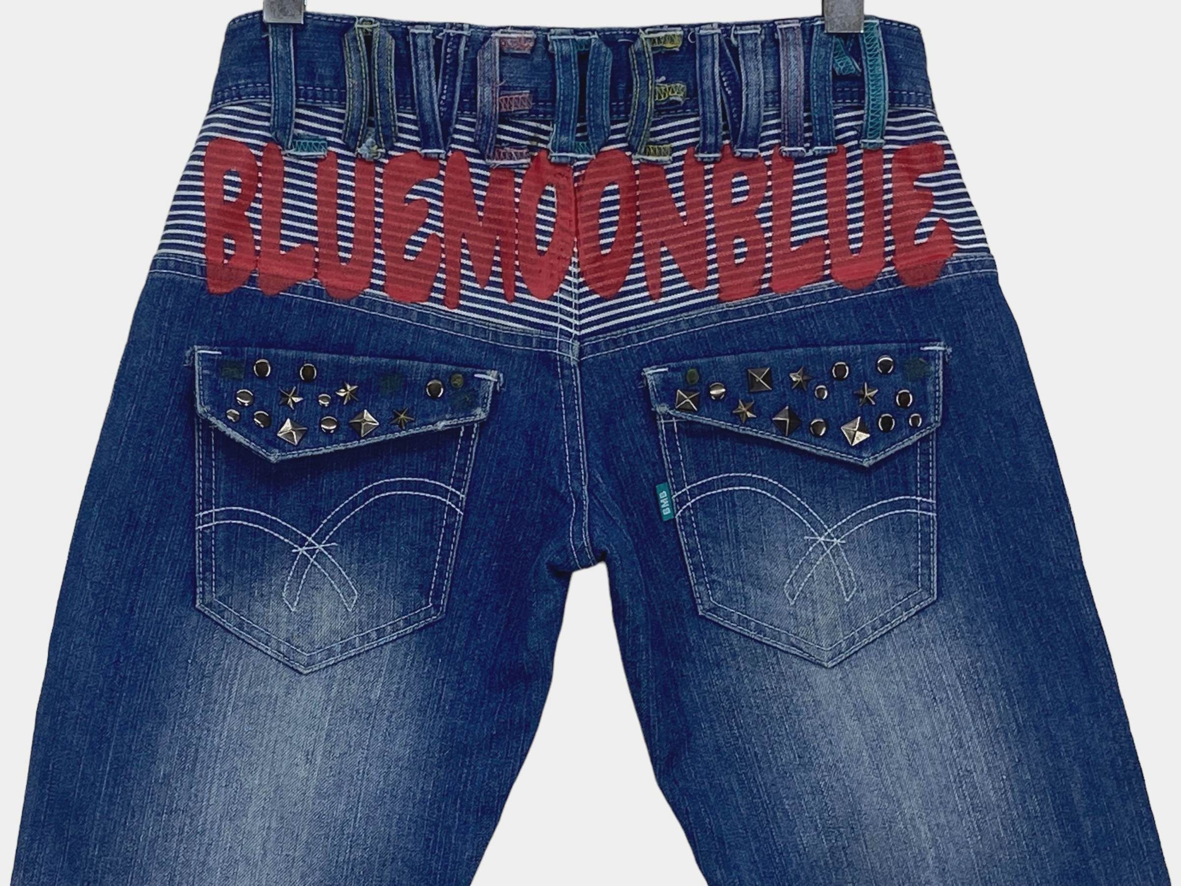 Japanese Brand Blue Moon Blue Japan Ankle Jeans Japanese Spellout Jeans Size 26" / US 2 / IT 38 - 6 Thumbnail