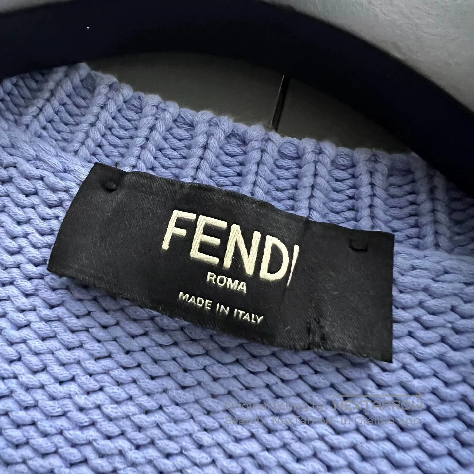 Fendi FENDI Blue V-Neck Knit Vest. Size US L / EU 52-54 / 3 - 4 Thumbnail