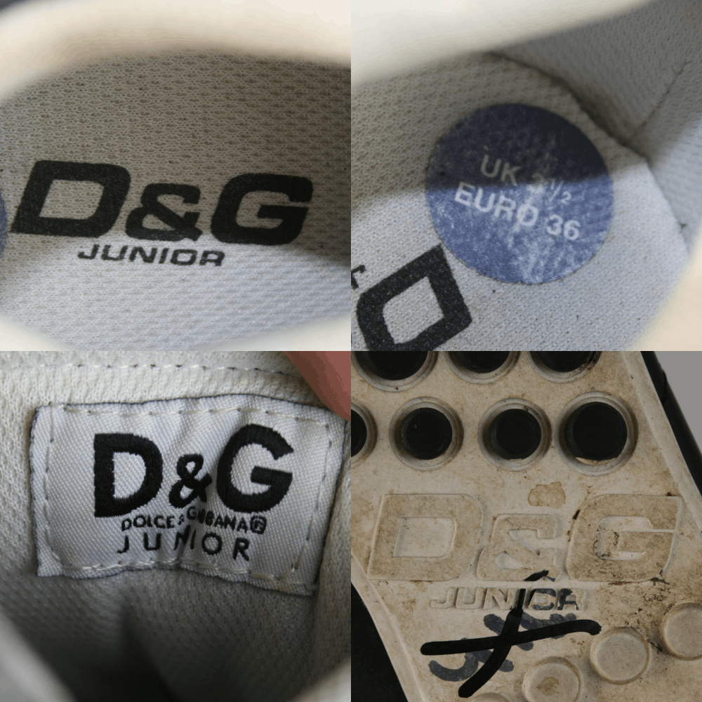 Dolce & Gabbana Junior Low Football Sneakers Vintage Size US 5 / IT 35 - 10 Thumbnail
