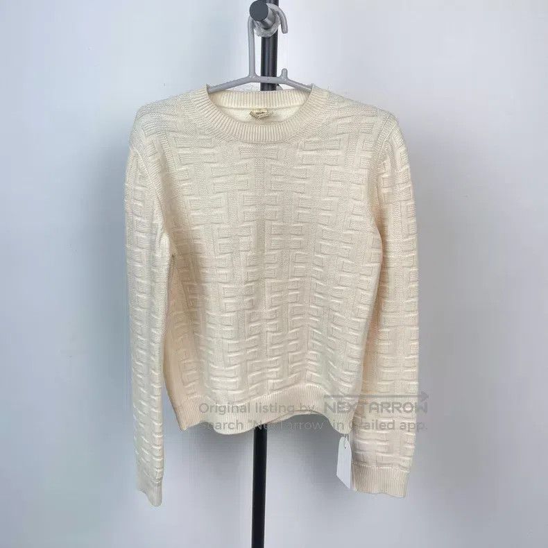 Hermes Hermes Sweater, White Size XS / US 0-2 / IT 36-38 - 1 Thumbnail