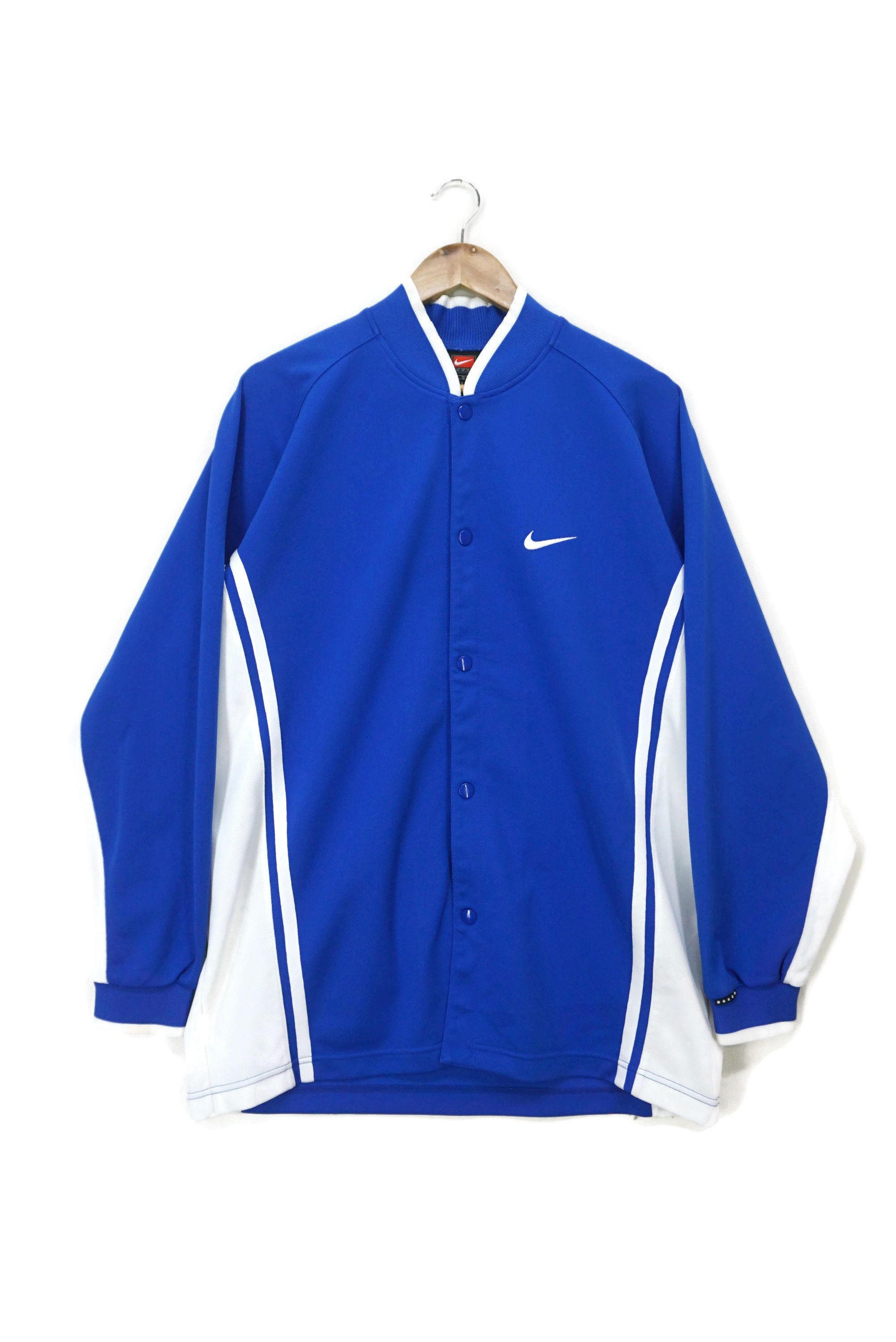 Nike Vintage Nike Team Snap Front Baseball Jacket Made in Japan Size US XL / EU 56 / 4 - 1 Thumbnail