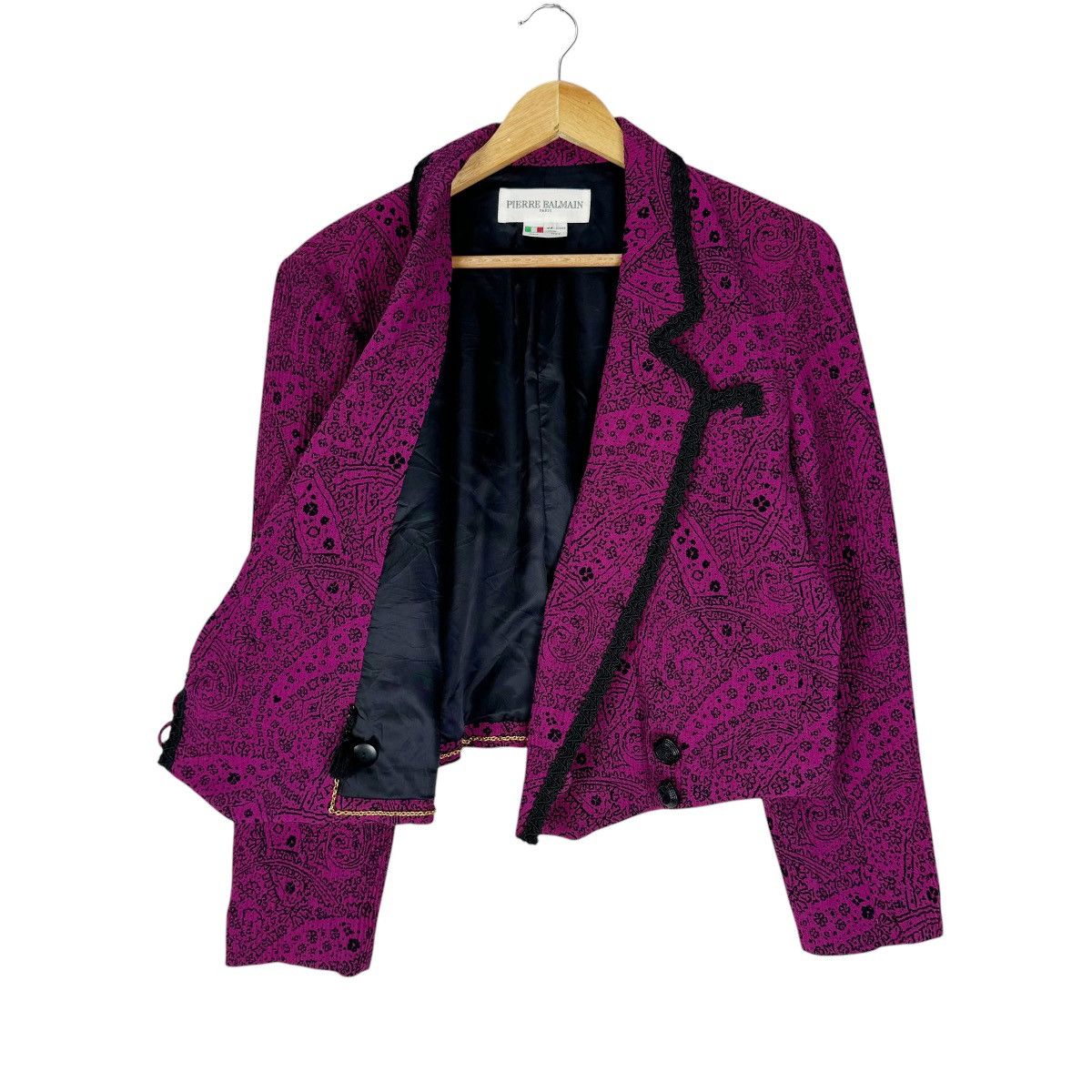 Pierre Balmain 🔥PIERRE BALMAIN PAISLEY CROPPED BUTTON JACKET Size M / US 6-8 / IT 42-44 - 5 Thumbnail