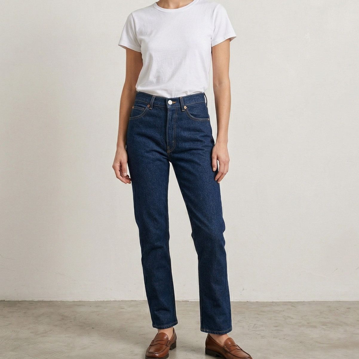 RE/DONE RE/DONE 70s Straight Denim Jeans Regid Blue size 27 Size 27" / US 4 / IT 40 - 1 Thumbnail