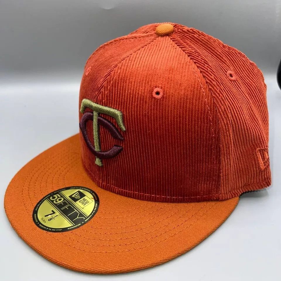 New Era Minnesota Twins Hat Men 7 1/8 Corduroy Fitted Cap New Size ONE SIZE - 3 Thumbnail