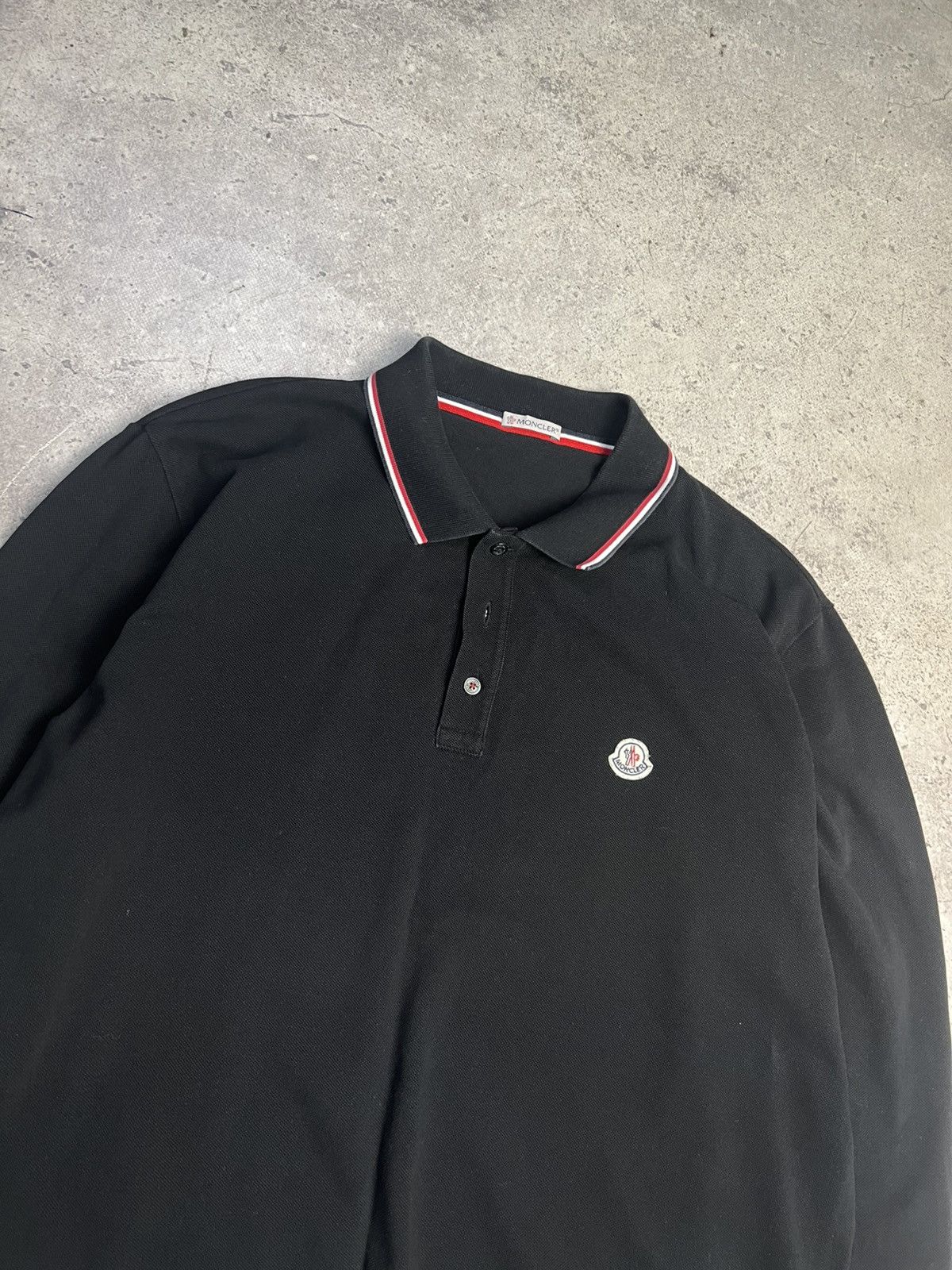 Moncler Vintage Moncler polo long sleeve Size US XXL / EU 58 / 5 - 2 Thumbnail
