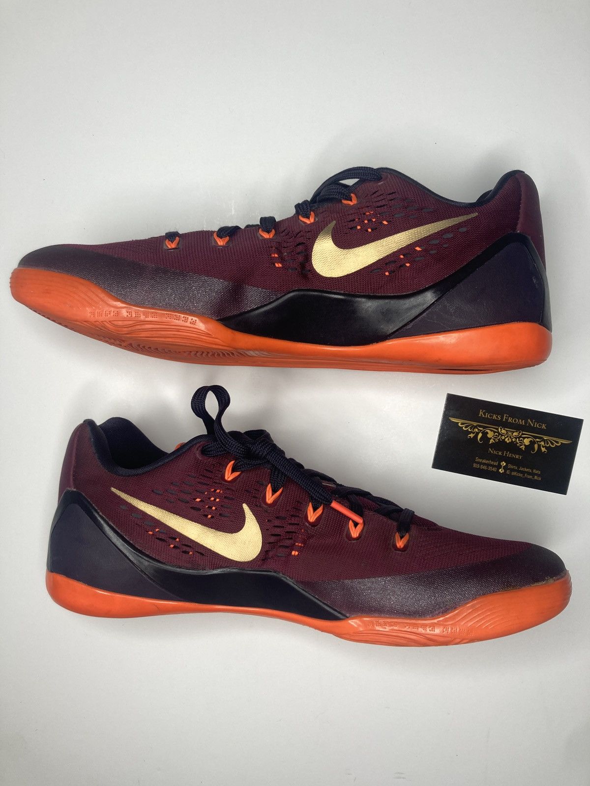 Nike Kobe 9 EM 'Deep Garnet' (2014) Size 11 Size US 11 / EU 44 - 2 Thumbnail