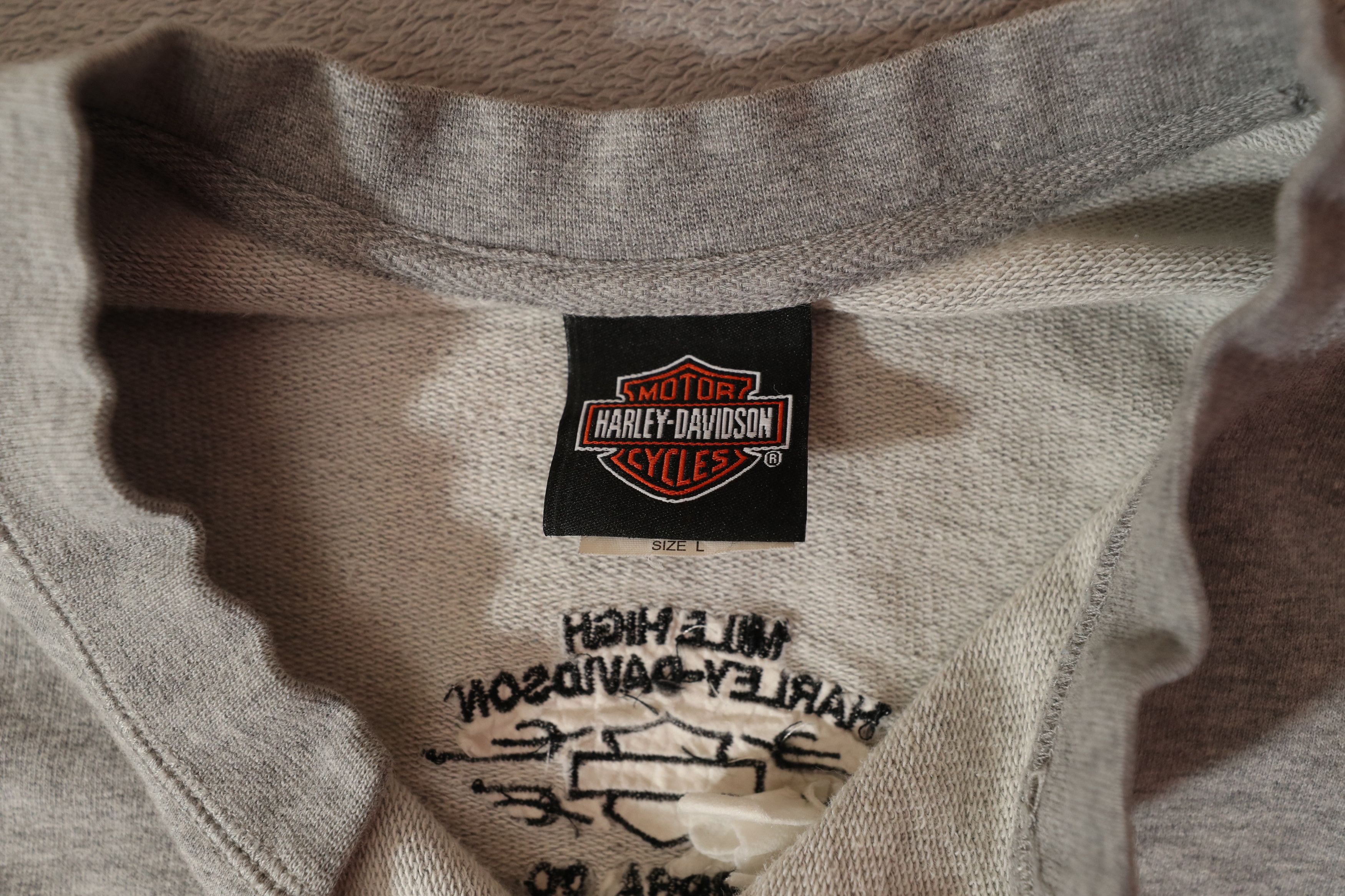 Harley Davidson Mile High Harley Davidson Aurora CO Cut Off Tee (L) Size US L / EU 52-54 / 3 - 8 Thumbnail