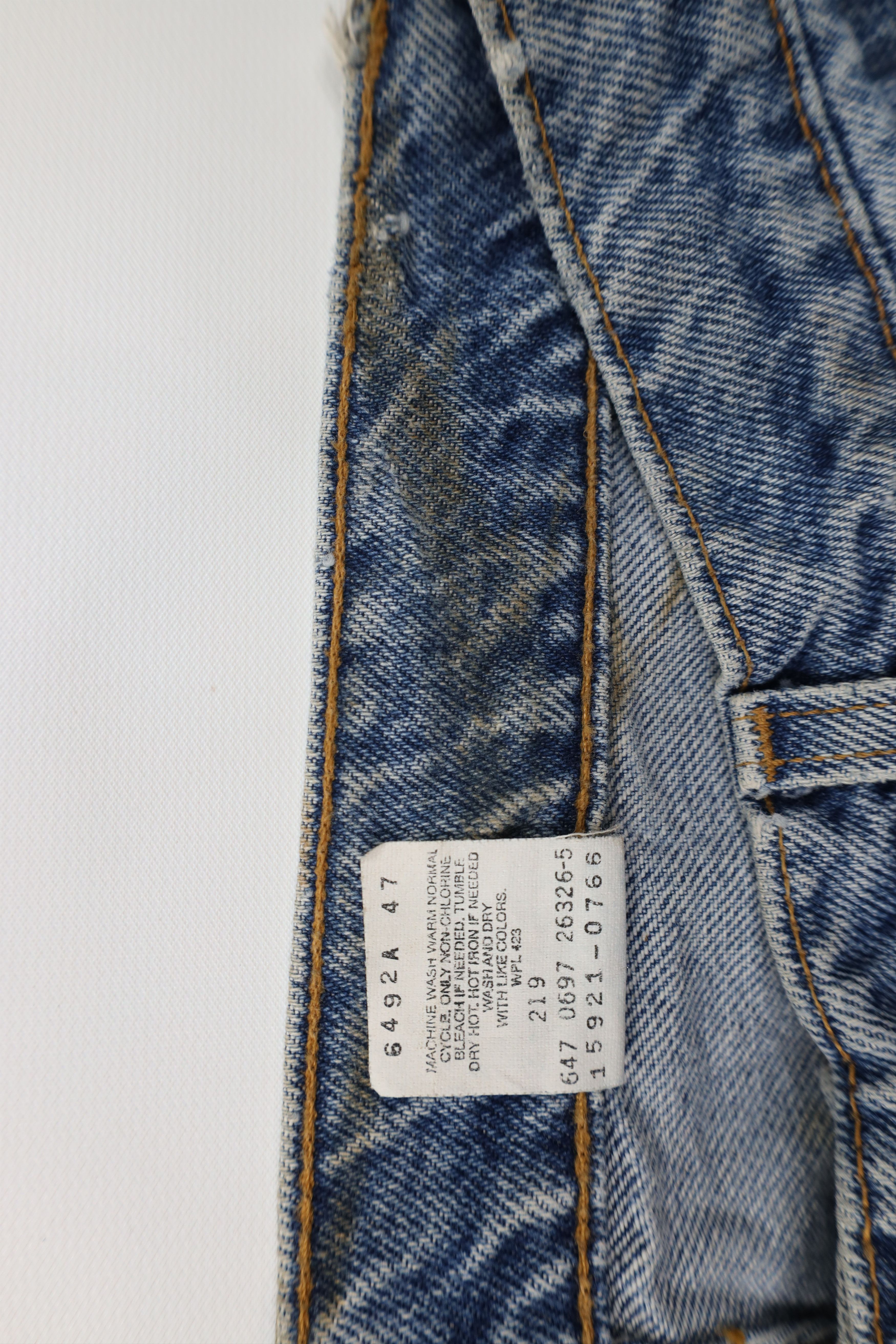 Levi's Vintage 90s Levis 921 Fit Tapered Leg Denim Jeans Blue USA Size 34" / US 12 / IT 48 - 8 Thumbnail
