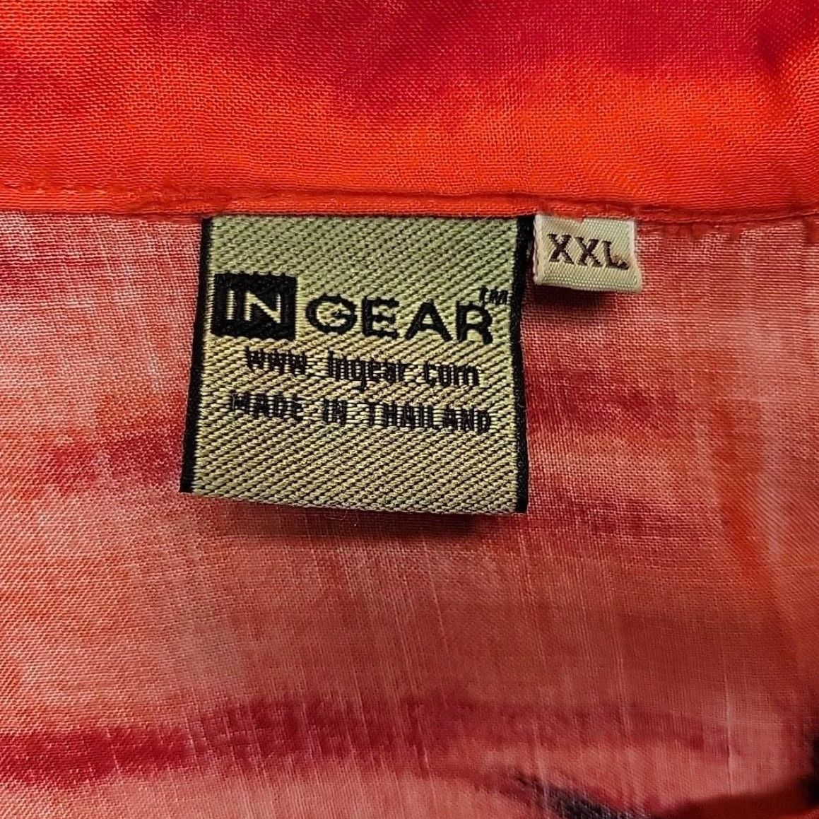 Vintage Ingear Shirt Mens 2XL Red Hawaiian Tropical Graphic Print Button-Up Beach Resort Casual Size US XXL / EU 58 / 5 - 4 Thumbnail