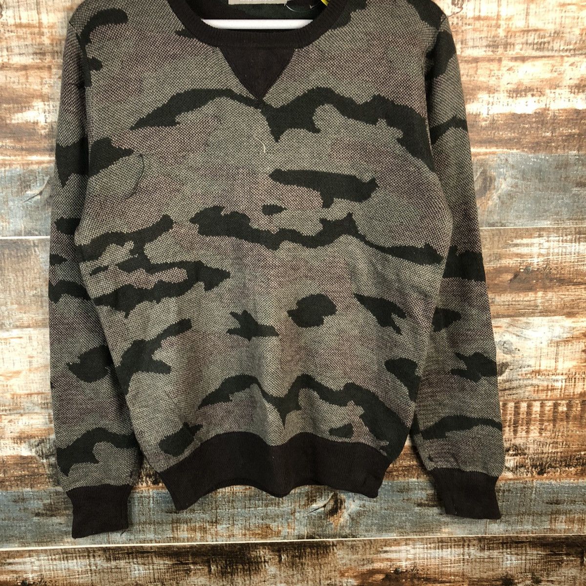 Homespun Knitwear × Japanese Brand Day in the life Camo Knitwear #A1296 Size US M / EU 48-50 / 2 - 6 Thumbnail