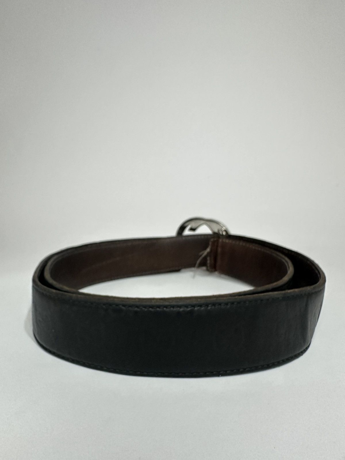 Gucci Gucci Guccissima Monogram Interlocking Buckle Leather Belt Size 42 - 4 Thumbnail