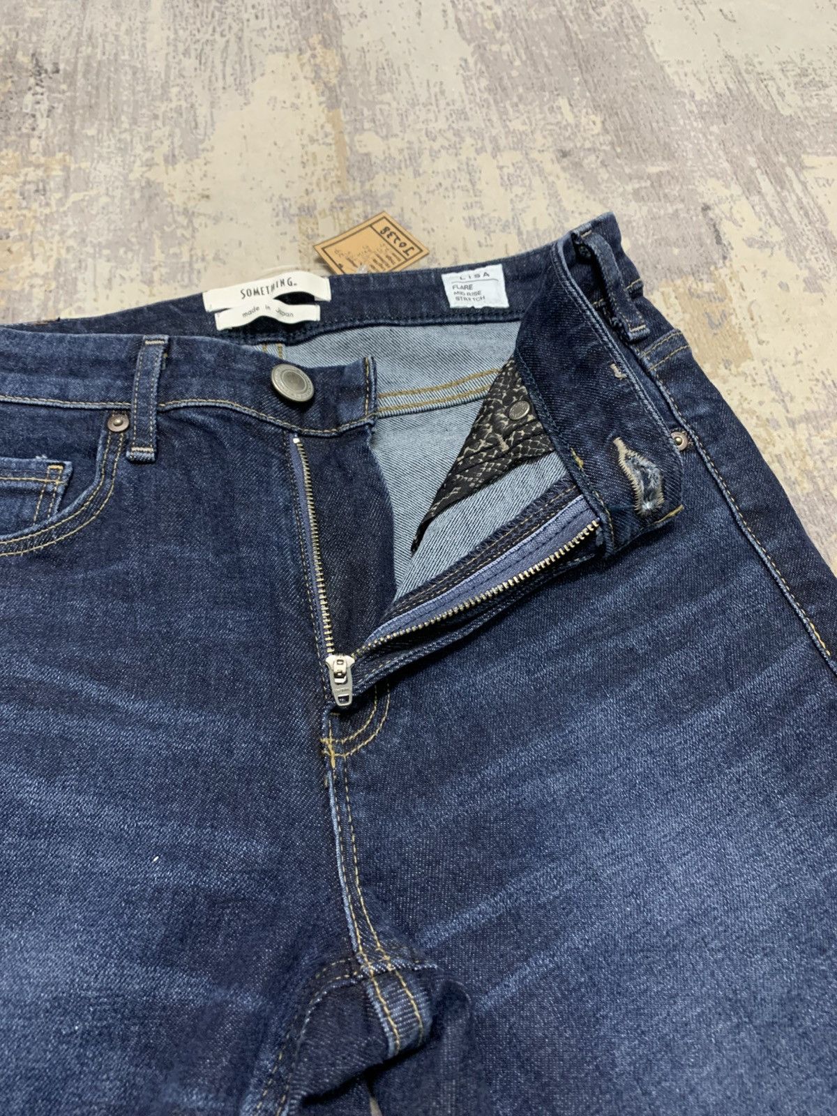 If Six Was Nine Something Flare Mid Rise Stretch Edwin Jeans Size US 27 - 4 Thumbnail