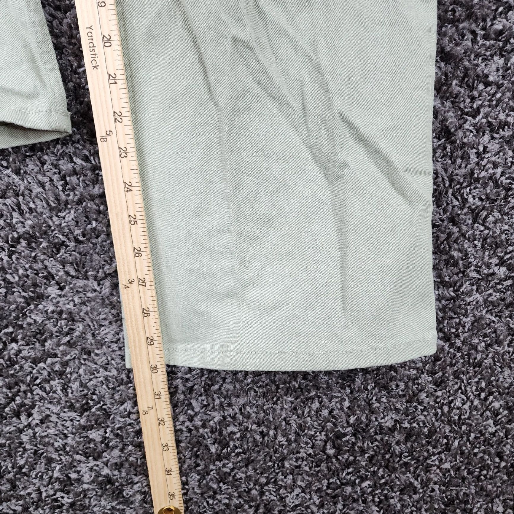 Vintage Divided Jeans Womens 98% Cotton Green Flared Size 6 Size 28" / US 6 / IT 42 - 5 Thumbnail