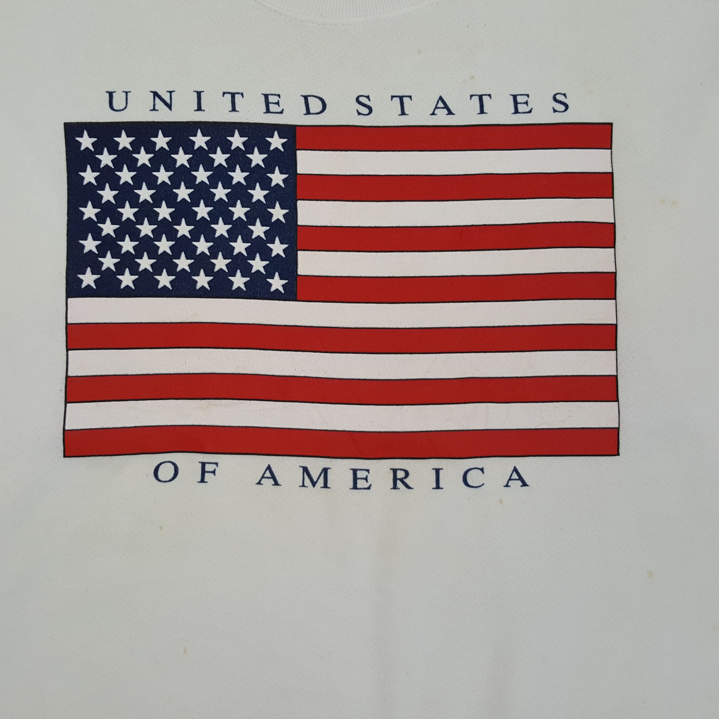 Vintage Vintage United States of America Flag Sweatshirt Size US M / EU 48-50 / 2 - 2 Thumbnail